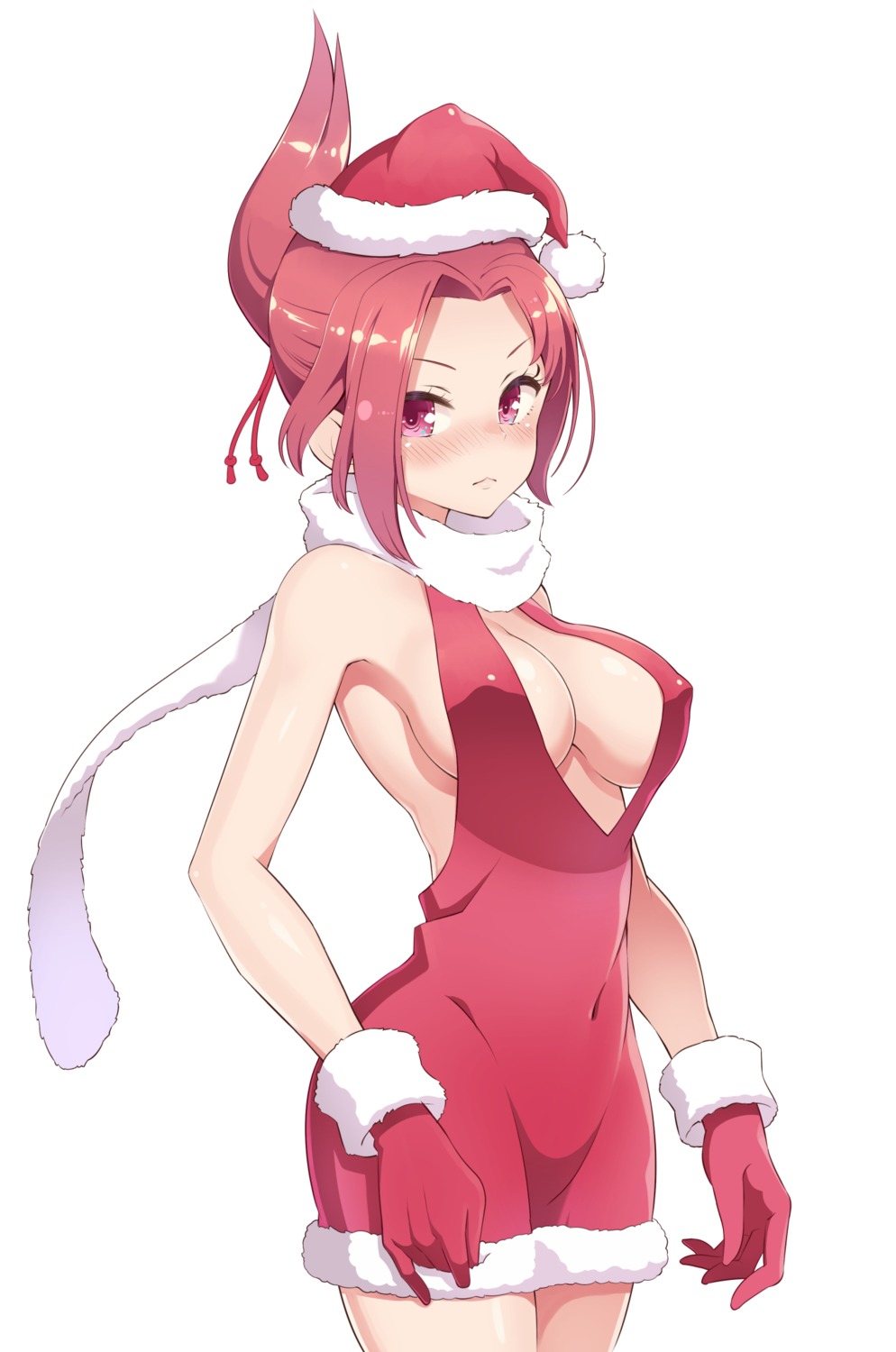 christmas dress erect_nipples kemurikusa no_bra reisen_balrog rin_(kemurikusa)