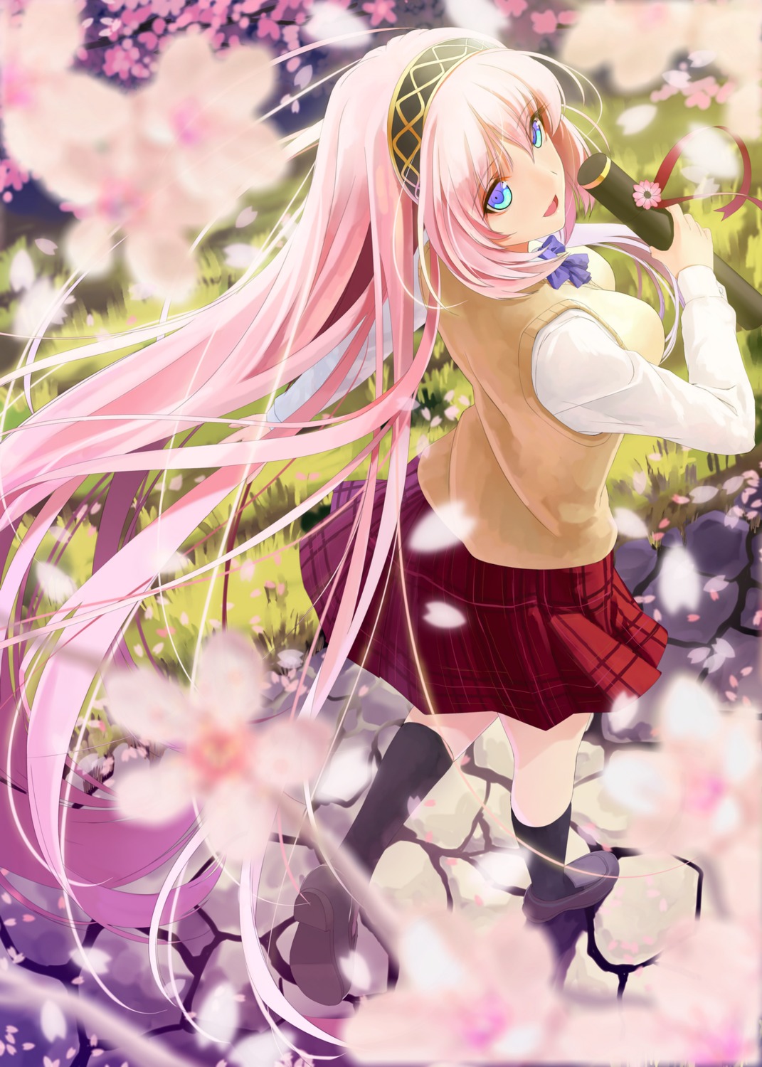 megurine_luka okingjo seifuku vocaloid