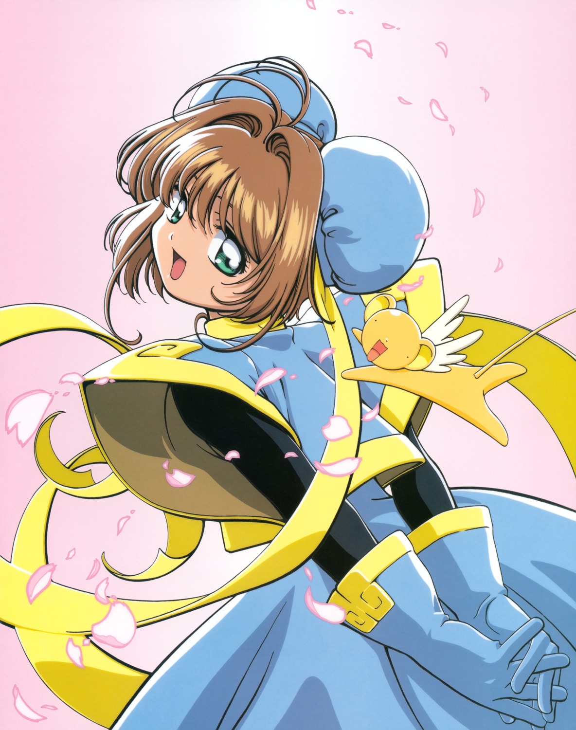 card_captor_sakura dress hasebe_atsushi kerberos kinomoto_sakura madhouse tail wings