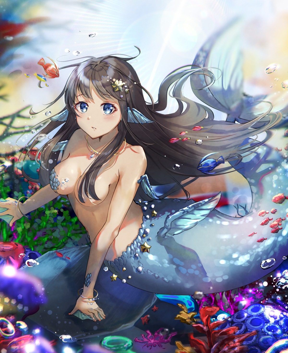 animal ears mermaid monster girl naked tagme tail | #852548 | yande.re