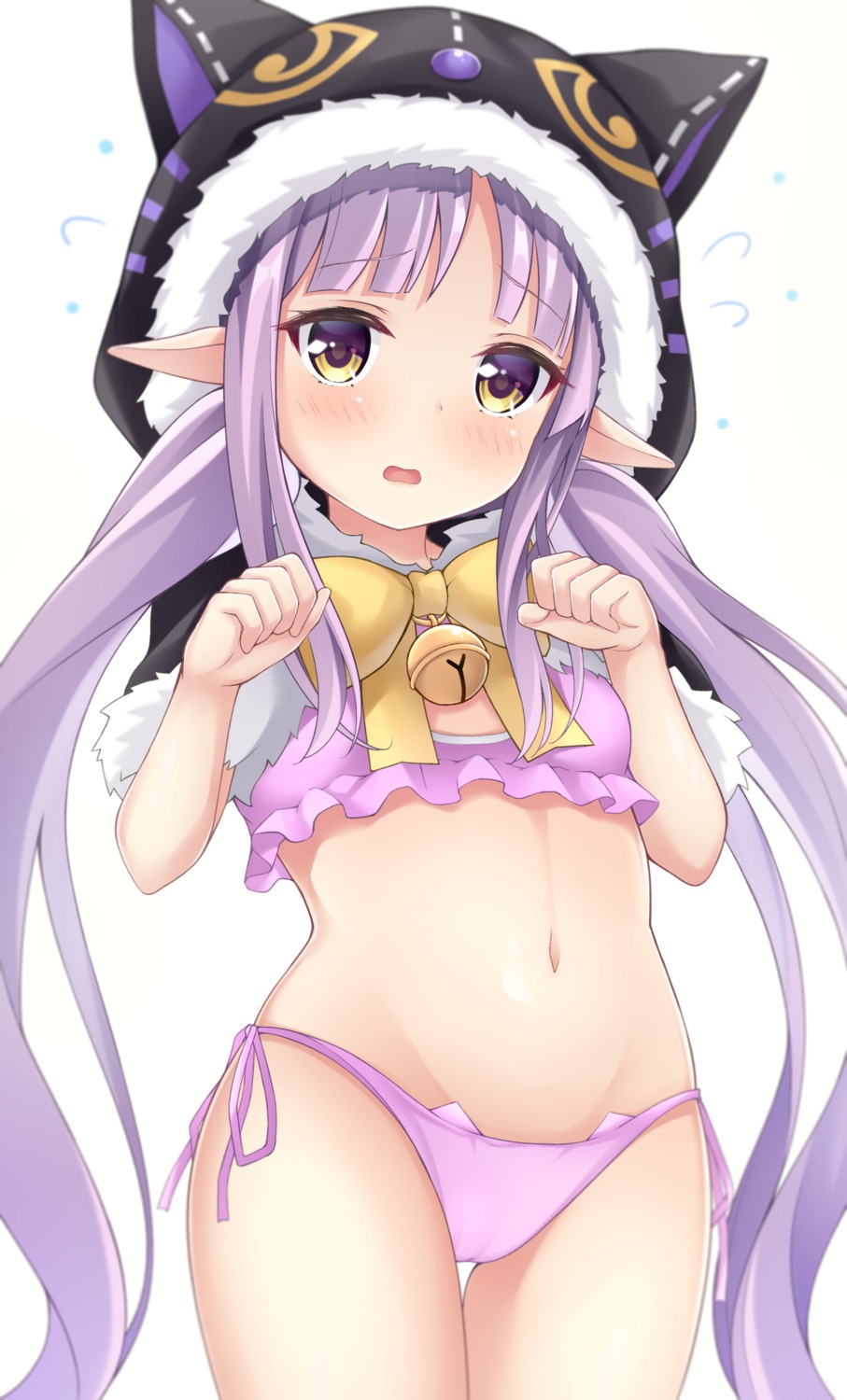 bra cameltoe hikawa_kyouka loli maccha pantsu pointy_ears princess_connect princess_connect!_re:dive string_panties