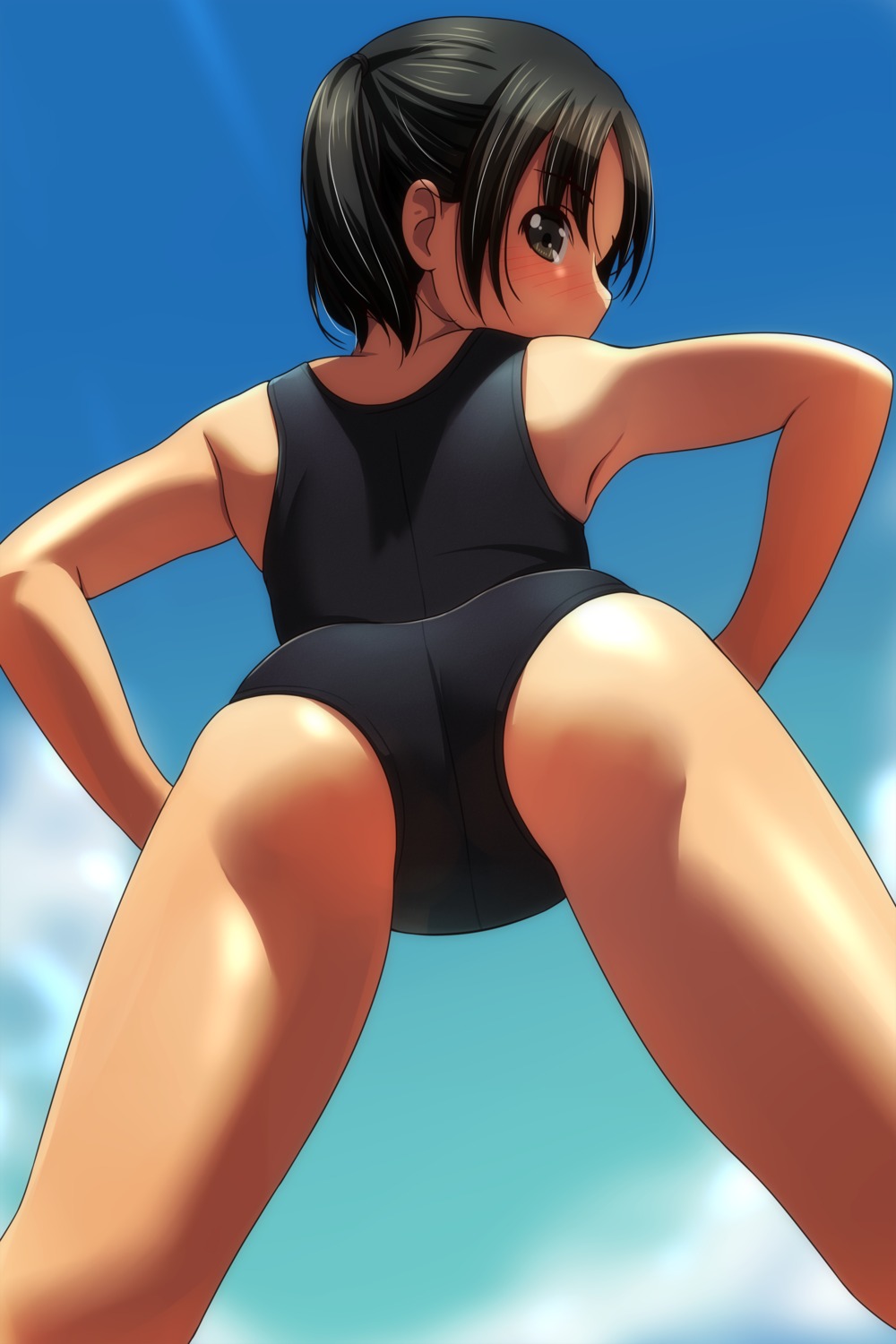 ass loli matsunaga_kouyou school_swimsuit swimsuits