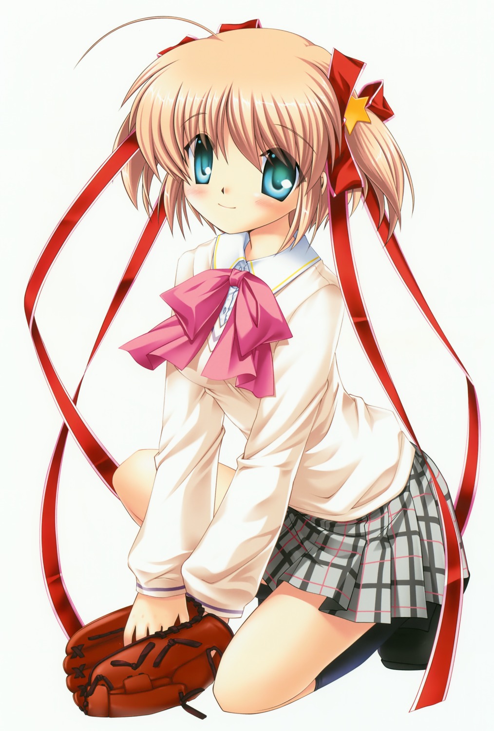 hinoue_itaru kamikita_komari key little_busters! seifuku