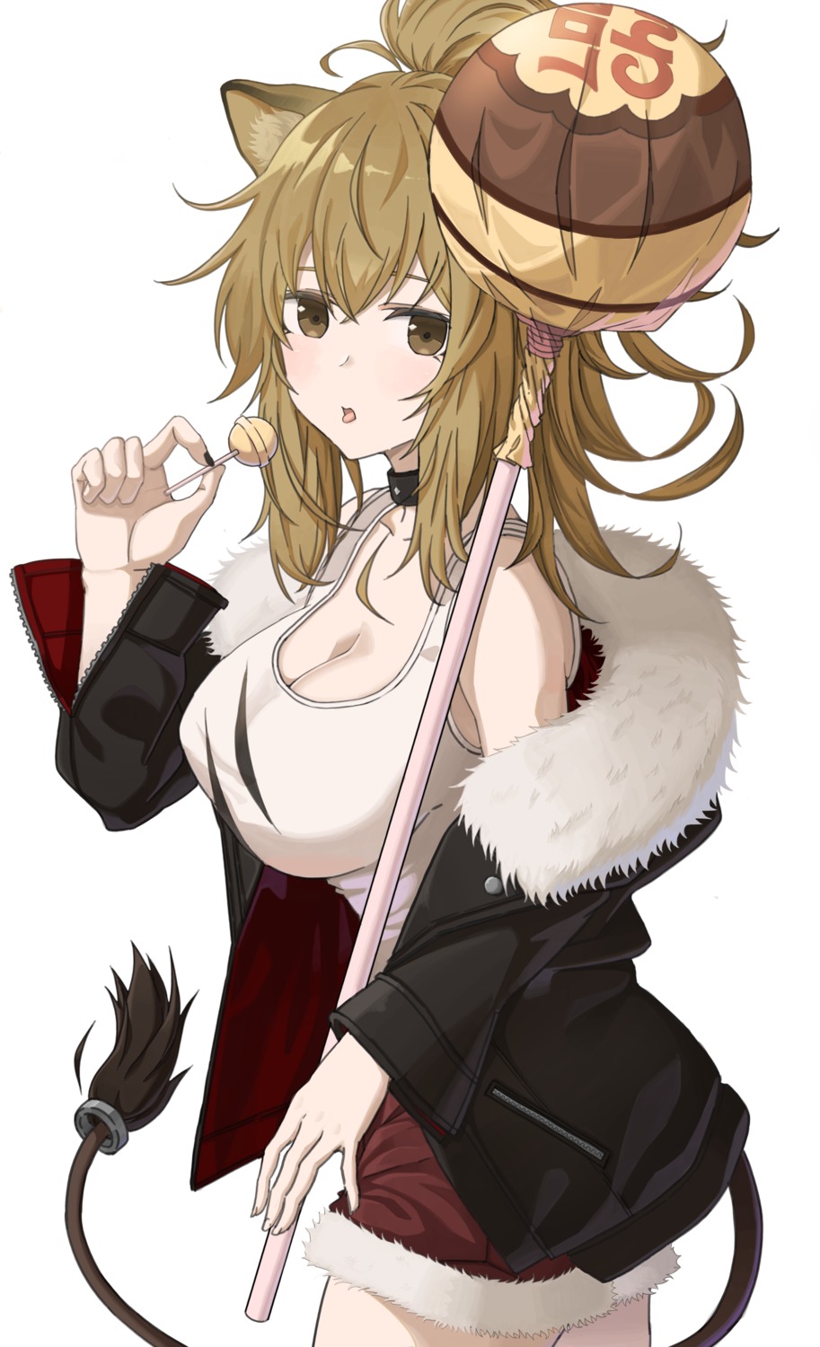 animal_ears arknights erect_nipples o-los siege_(arknights) tail