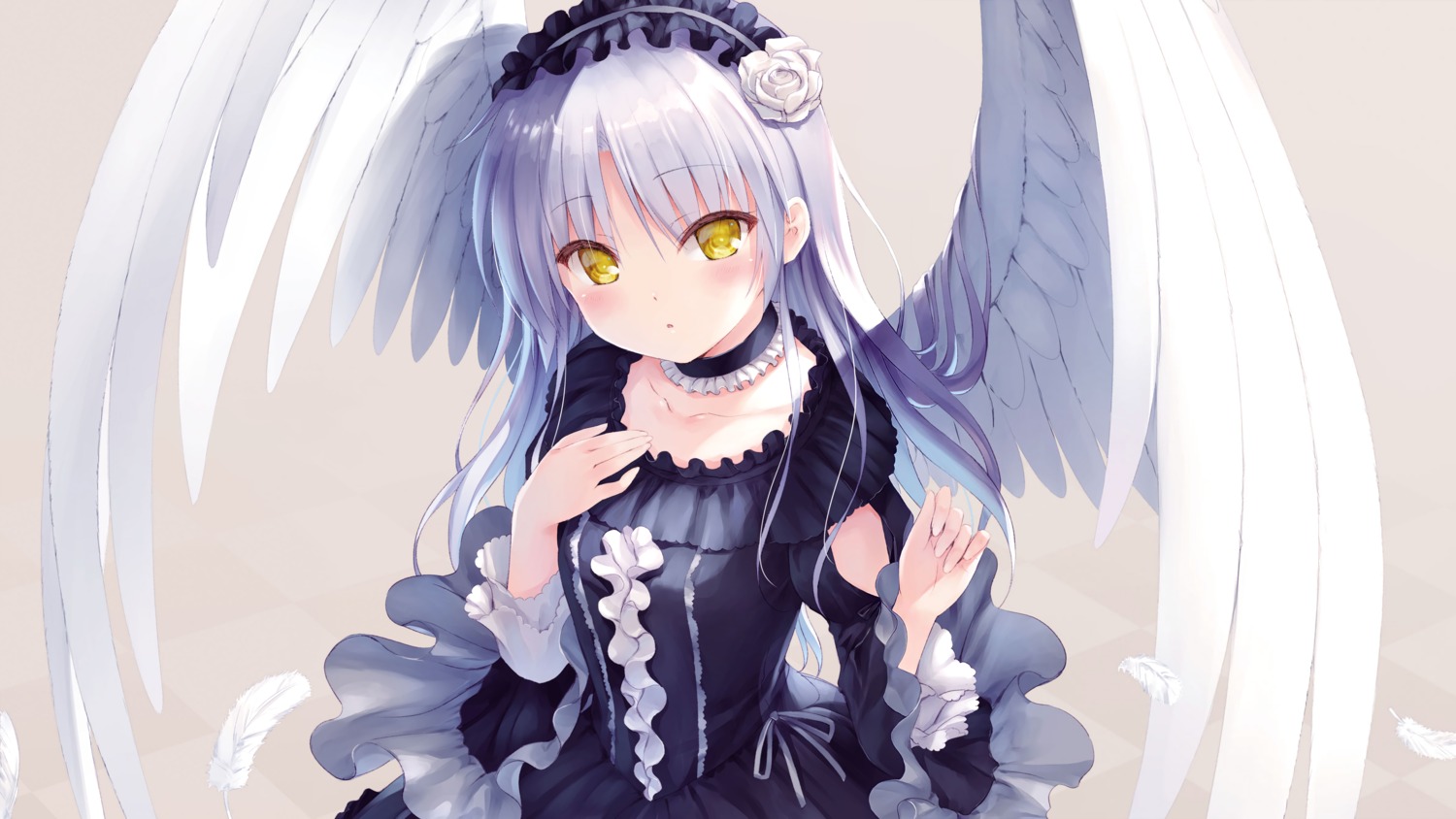 angel angel_beats! dress gothic_lolita key lolita_fashion na-ga tenshi wings