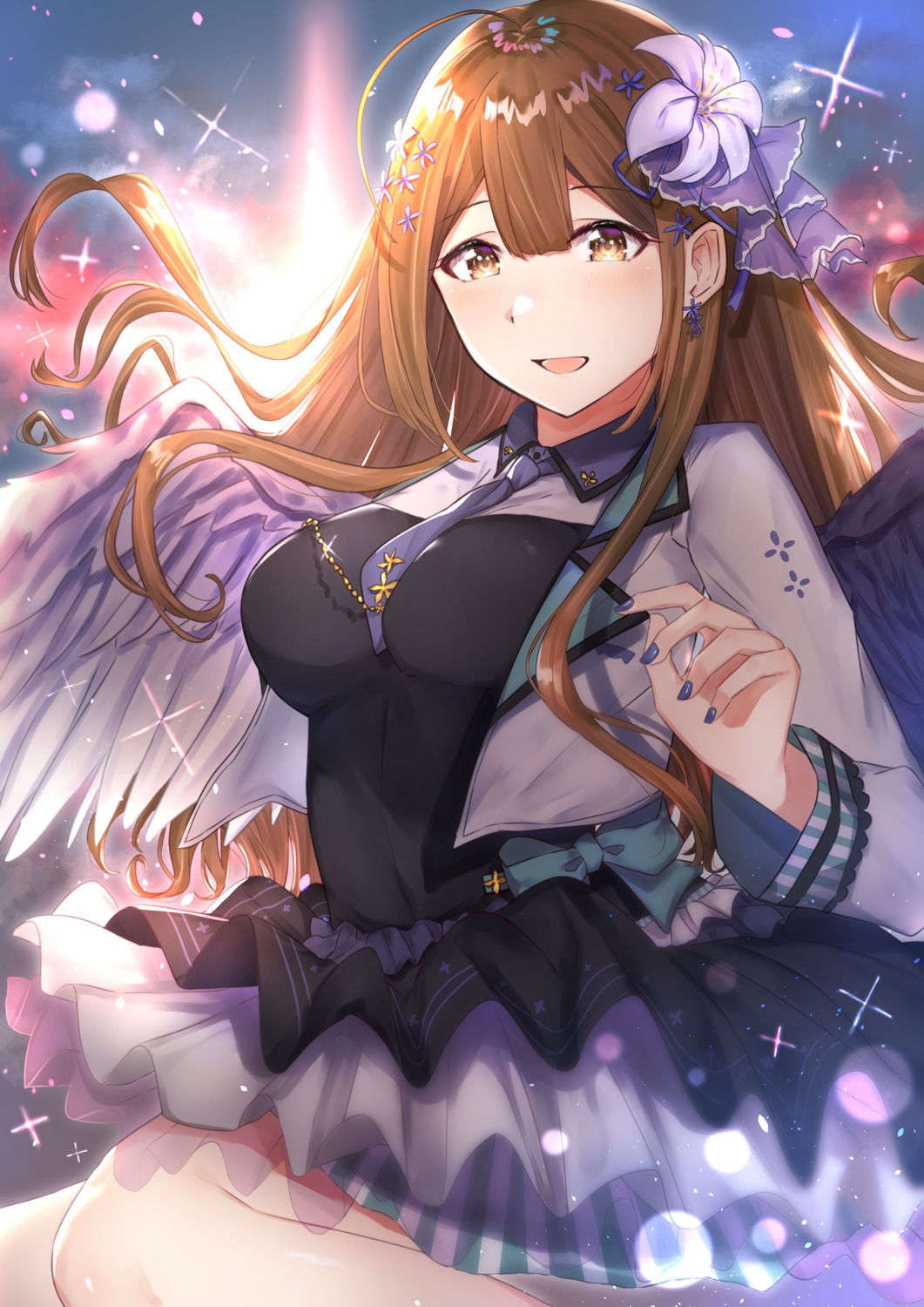 dress kuwayama_chiyuki takani the_idolm@ster the_idolm@ster_shiny_colors wings