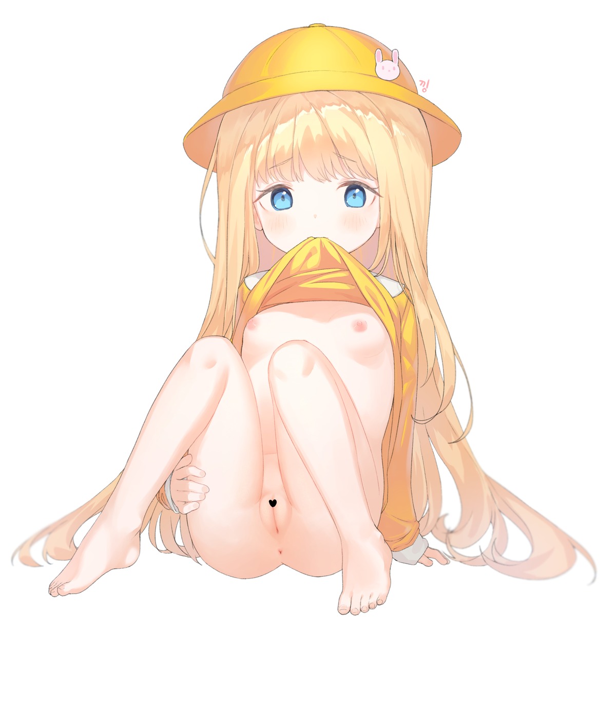 aak anus bottomless breasts censored feet loli nipples no_bra open_shirt pussy