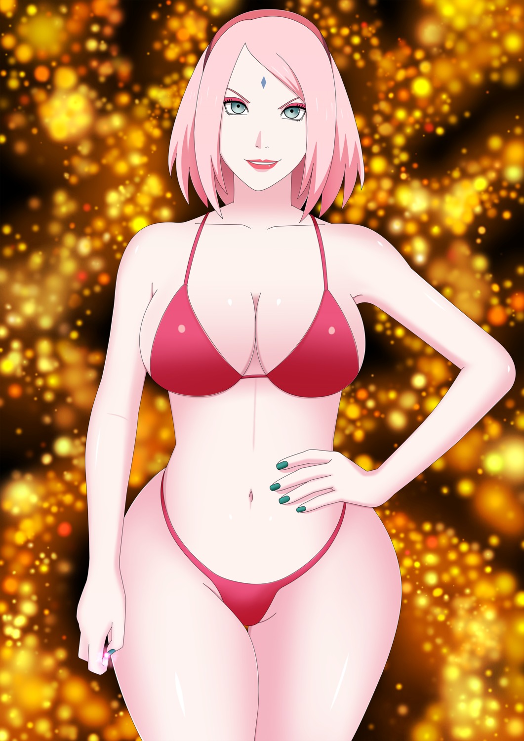 bikini goddess_sakura haruno_sakura naruto swimsuits