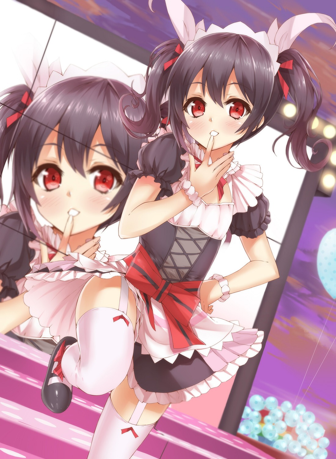 heirou love_live! stockings thighhighs yazawa_nico