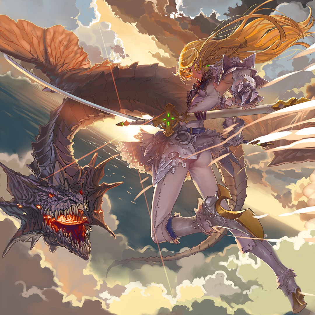 armor geister heels monster sword wings