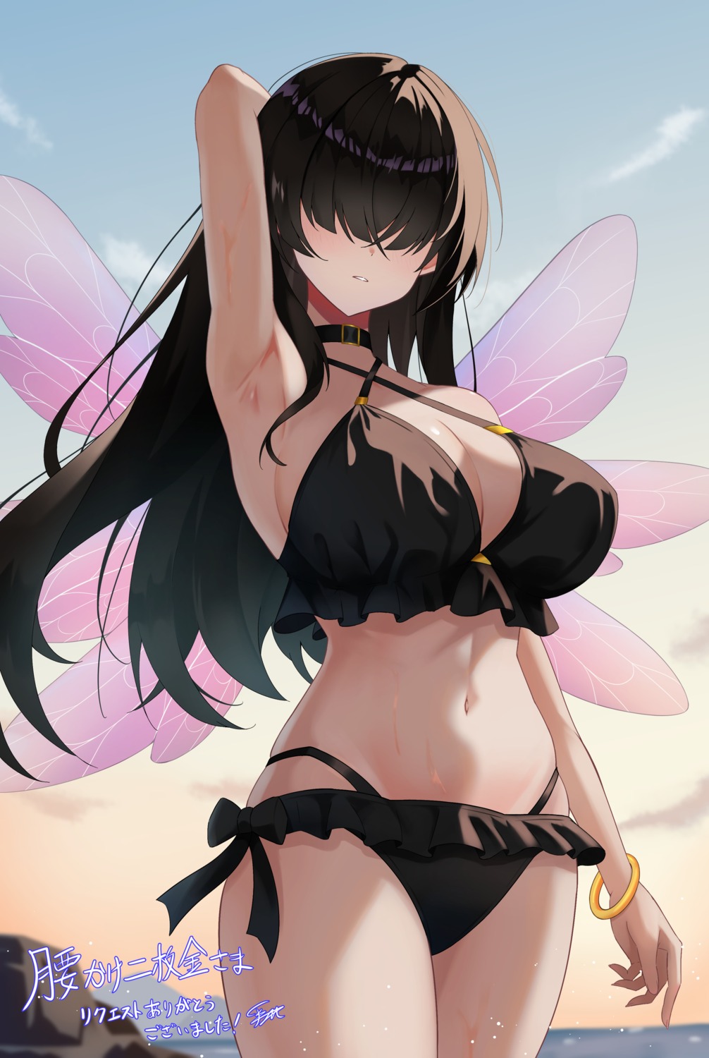 bikini swimsuits teru_(teru170) wet wings