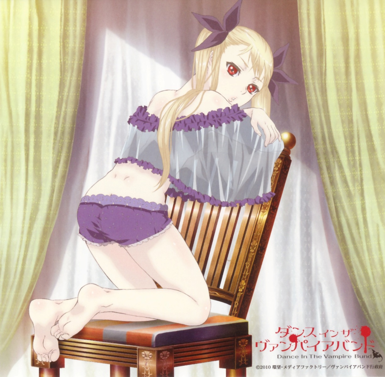 dance_in_the_vampire_bund disc_cover feet konno_naoyuki lingerie loli mina_tepes pantsu see_through