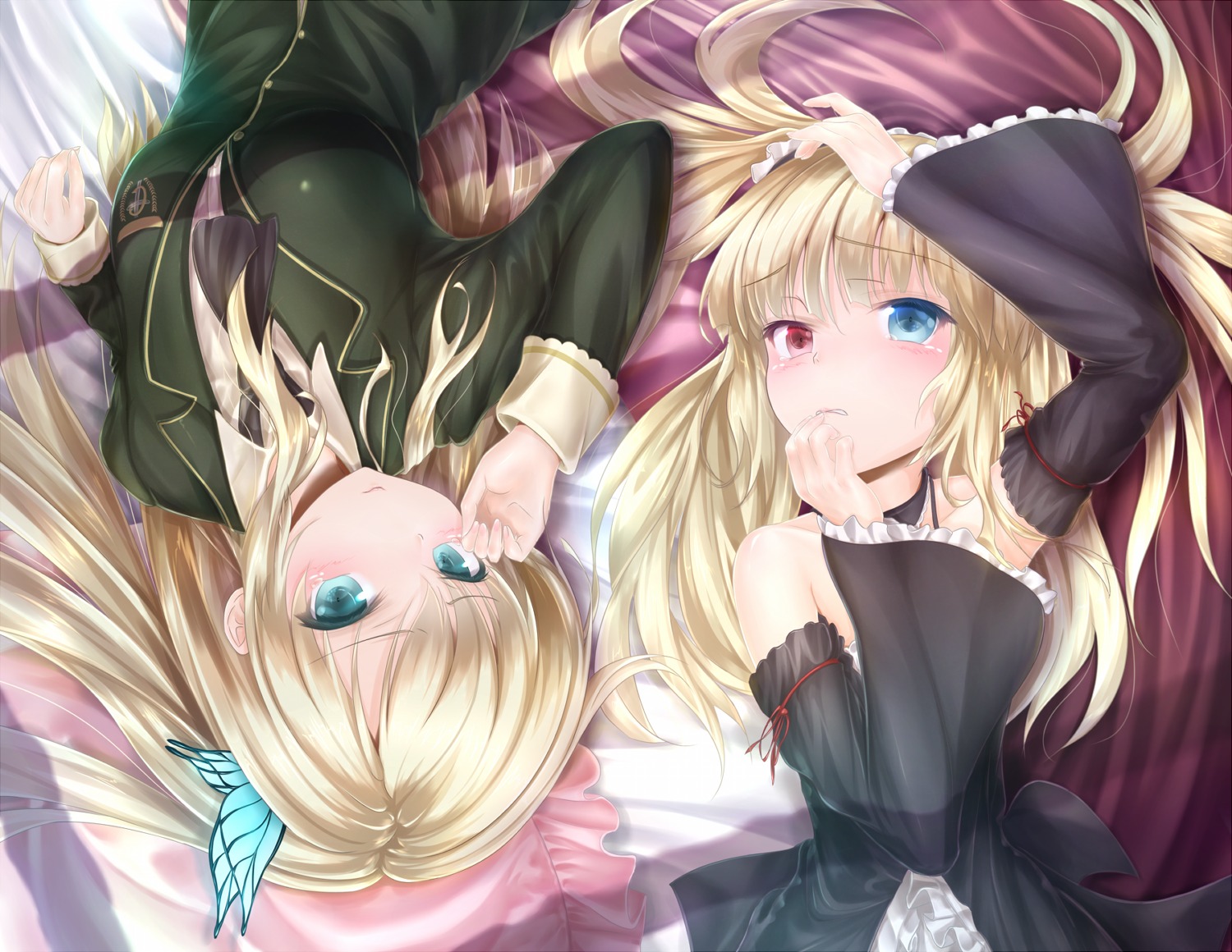 boku_wa_tomodachi_ga_sukunai gothic_lolita hasegawa_kobato heterochromia kashiwazaki_sena lolita_fashion seifuku wingheart