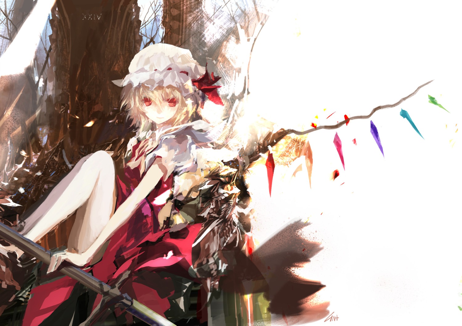 flandre_scarlet lin+ touhou wings