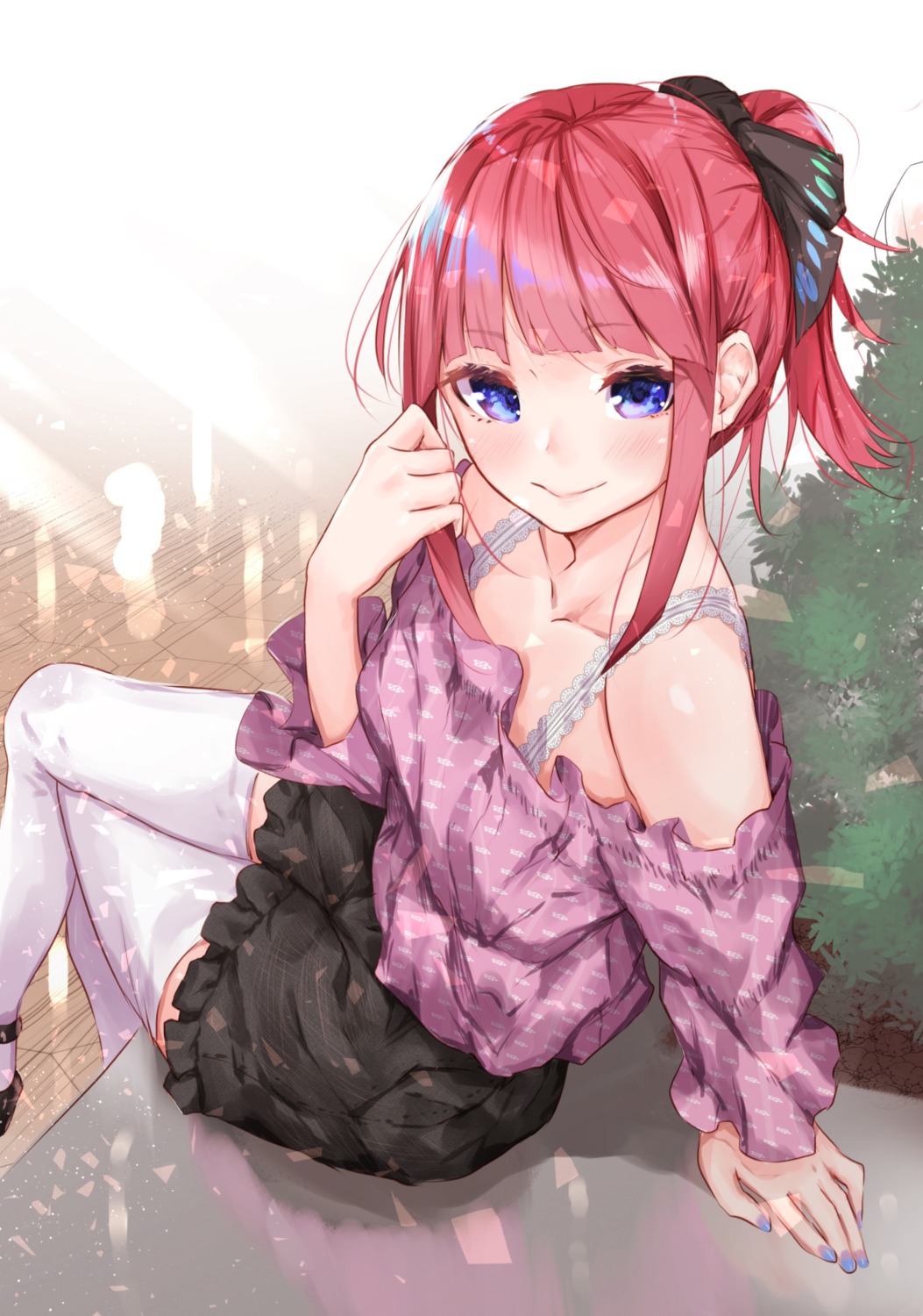 5-toubun_no_hanayome nakano_nino sahara_gensei thighhighs