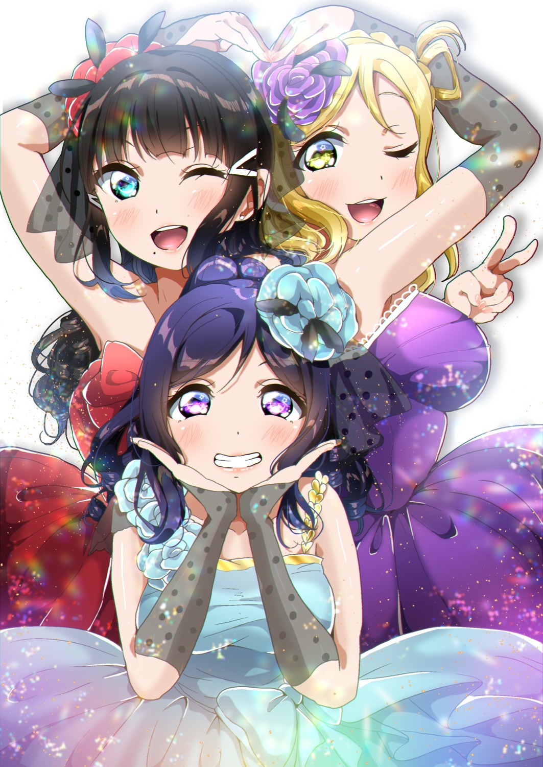 panda copt love live! sunshine!! kurosawa dia matsuura kanan ohara mari ...