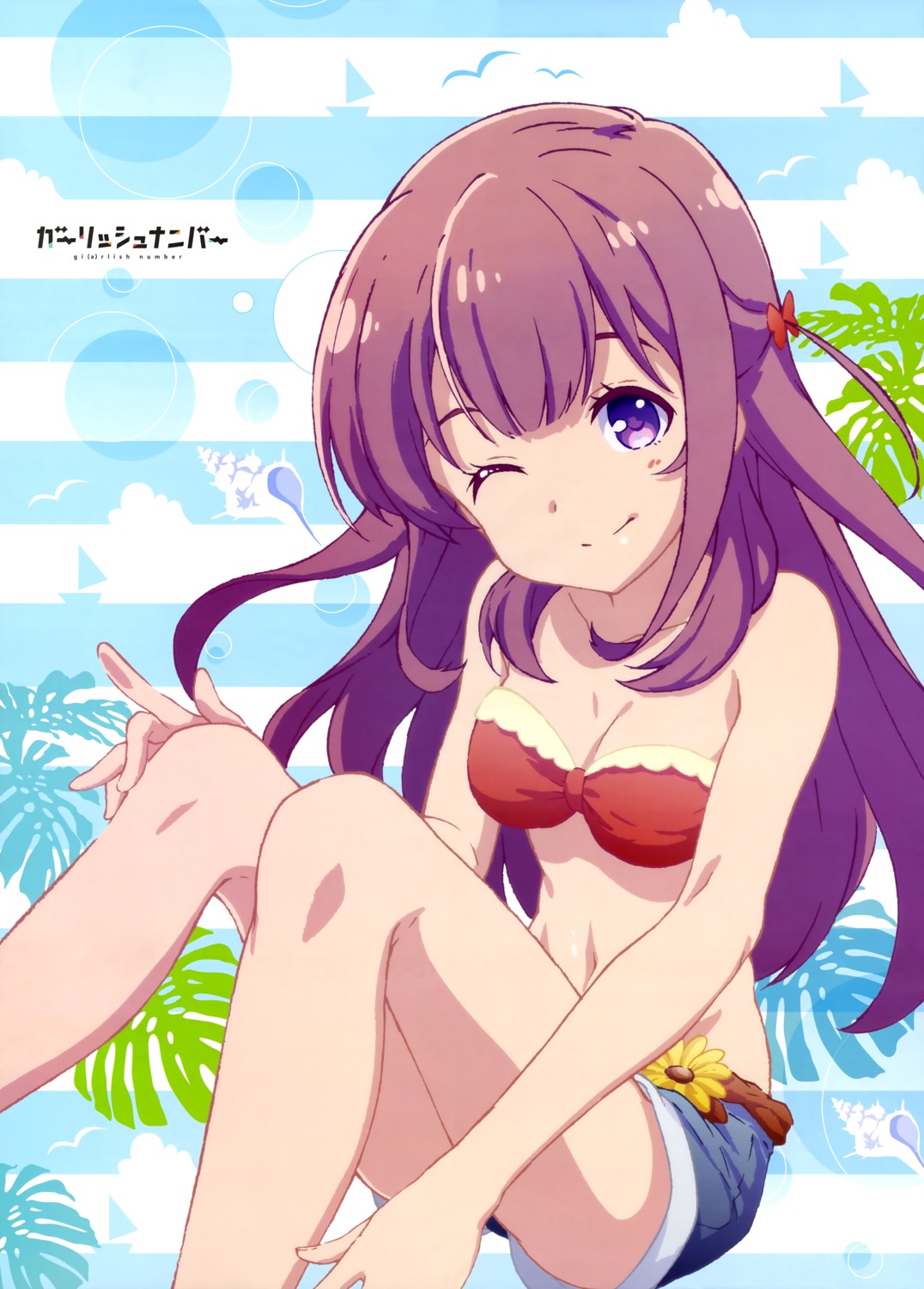 bikini_top cleavage gi(a)rlish_number karasuma_chitose_(giarlish_number) mochizuki_shunpei swimsuits