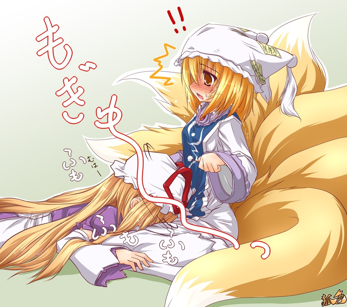 kazami_karasu kitsune touhou yakumo_ran yakumo_yukari