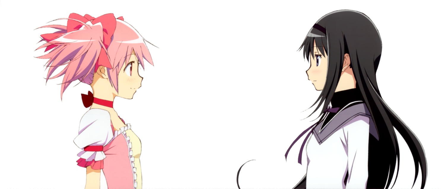 akemi_homura kaname_madoka puella_magi_madoka_magica shiotsuki_kazuya yamamura_hiroki