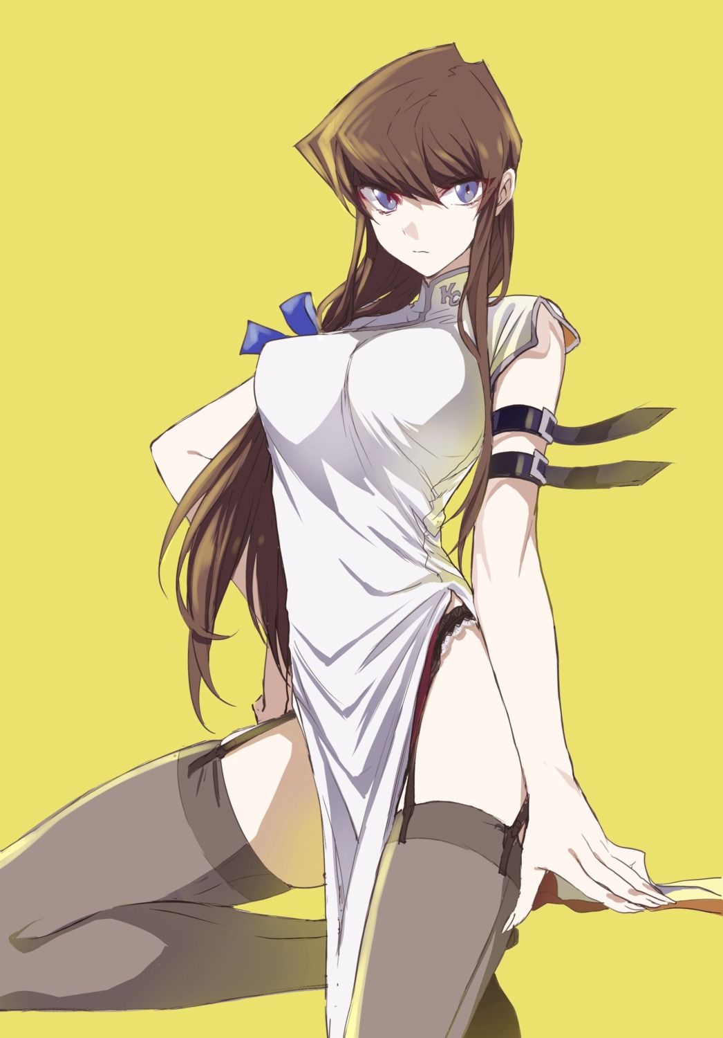 chinadress genderswap kaiba_seto maruchi pantsu stockings thighhighs yugioh