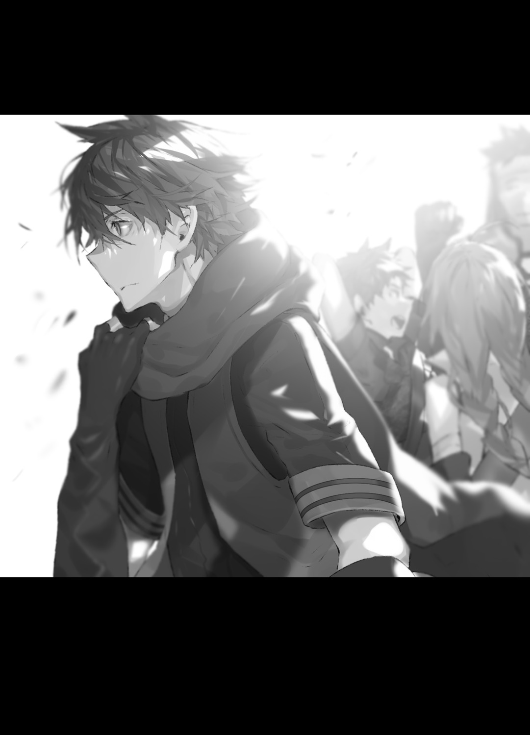 hai_to_gensou_no_grimgar monochrome shirai_eiri