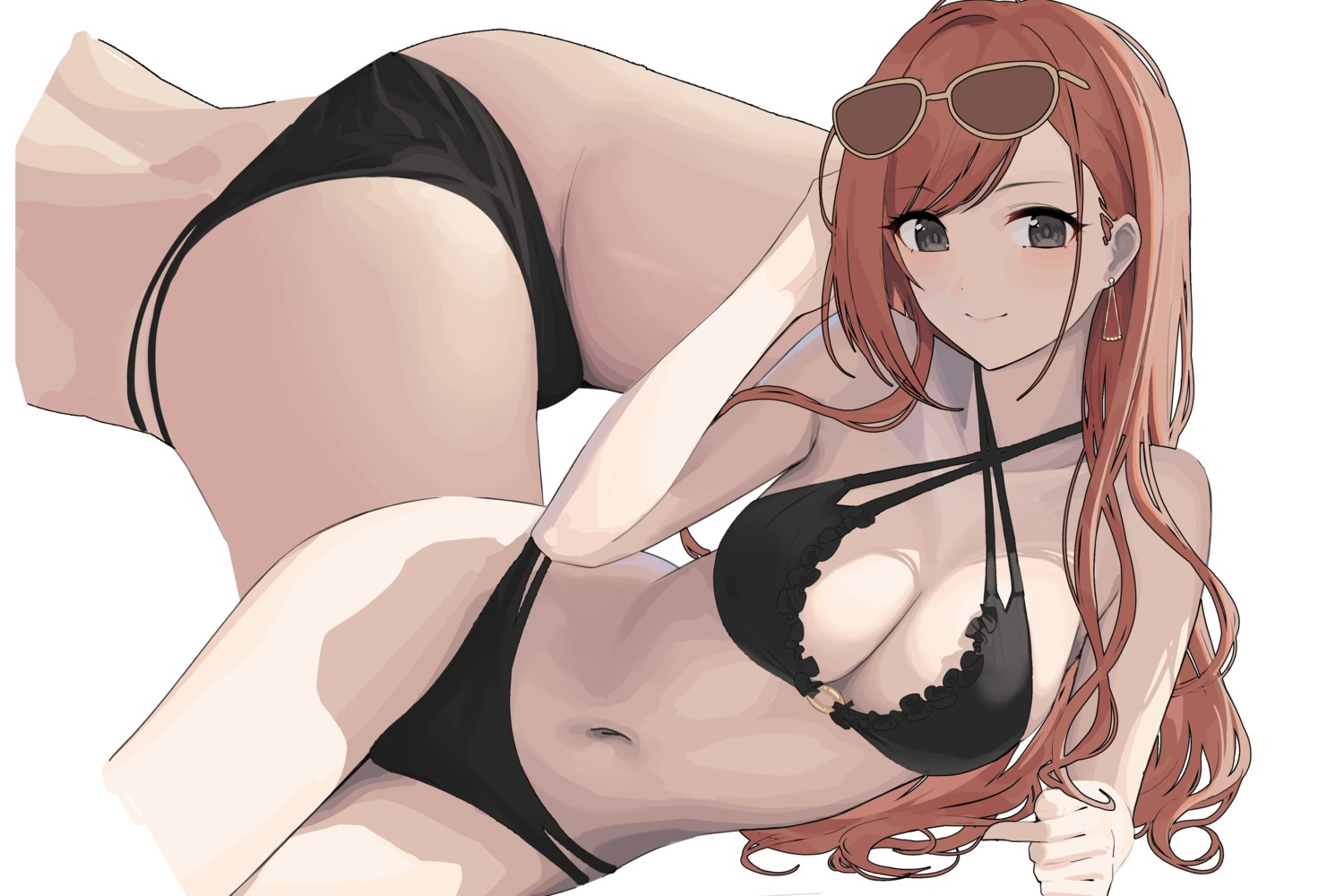 arisugawa_natsuha ass bikini gin00 megane swimsuits the_idolm@ster the_idolm@ster_shiny_colors