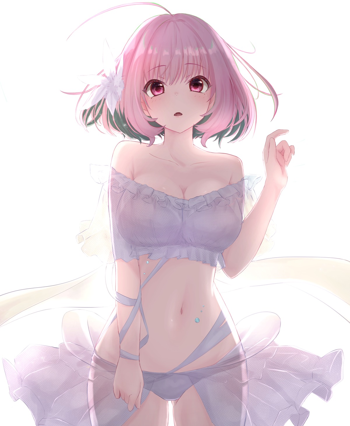 bikini cleavage kamiyaminatsu see_through swimsuits the_idolm@ster the_idolm@ster_cinderella_girls yumemi_riamu