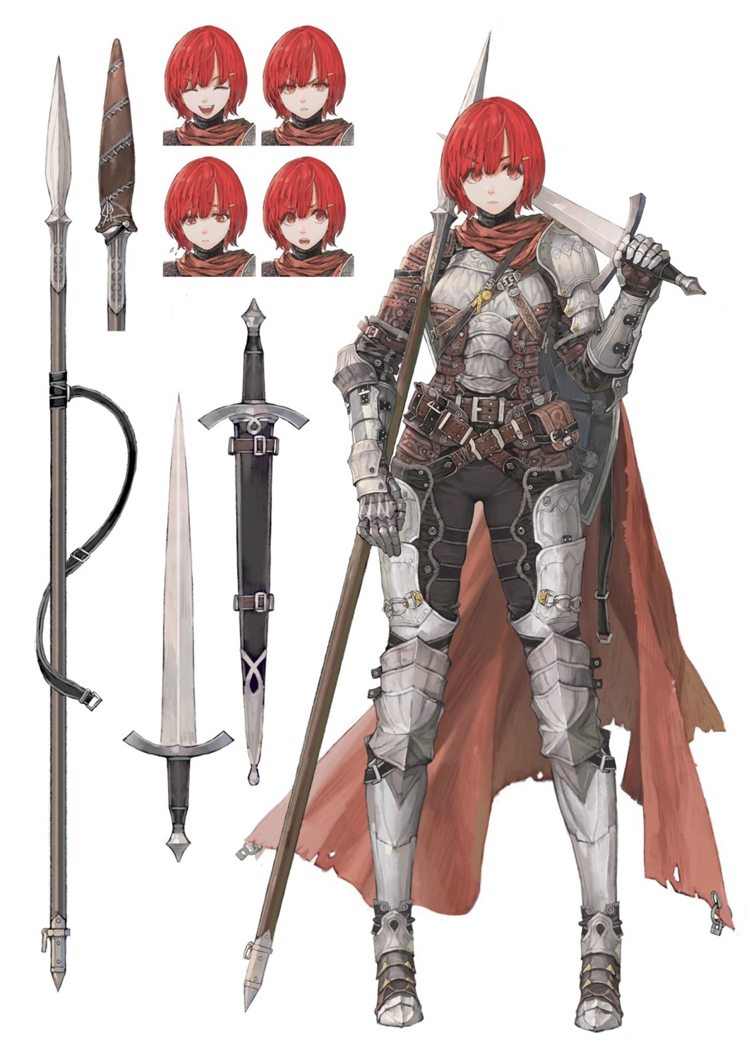 armor character_design expression jun_(seojh1029) sword weapon