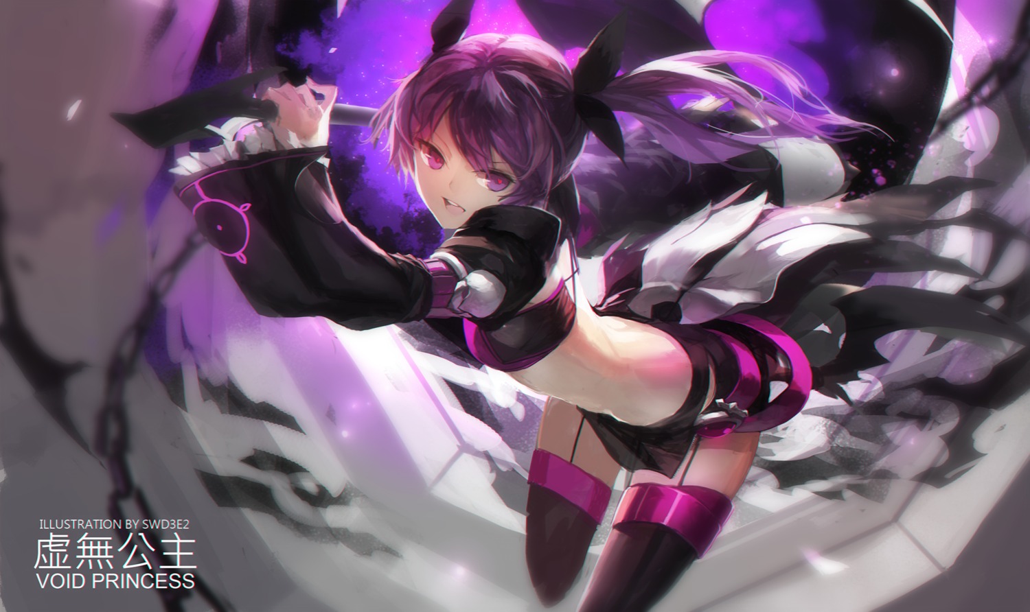 aisha_(elsword) bikini_armor elsword see_through stockings swd3e2 thighhighs weapon