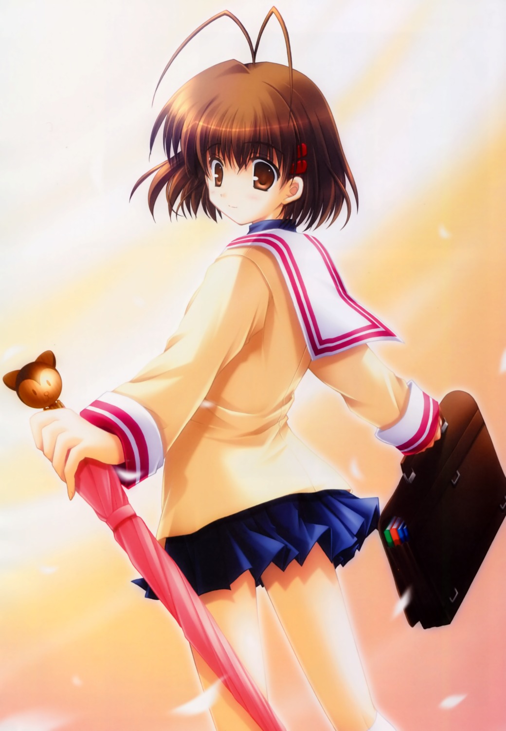 akane_makes_revolution clannad furukawa_nagisa ikegami_akane seifuku