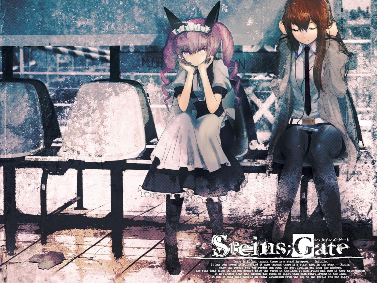 Huke Steins Gate Faris Nyanyan Makise Kurisu Maid Wallpaper Yande Re