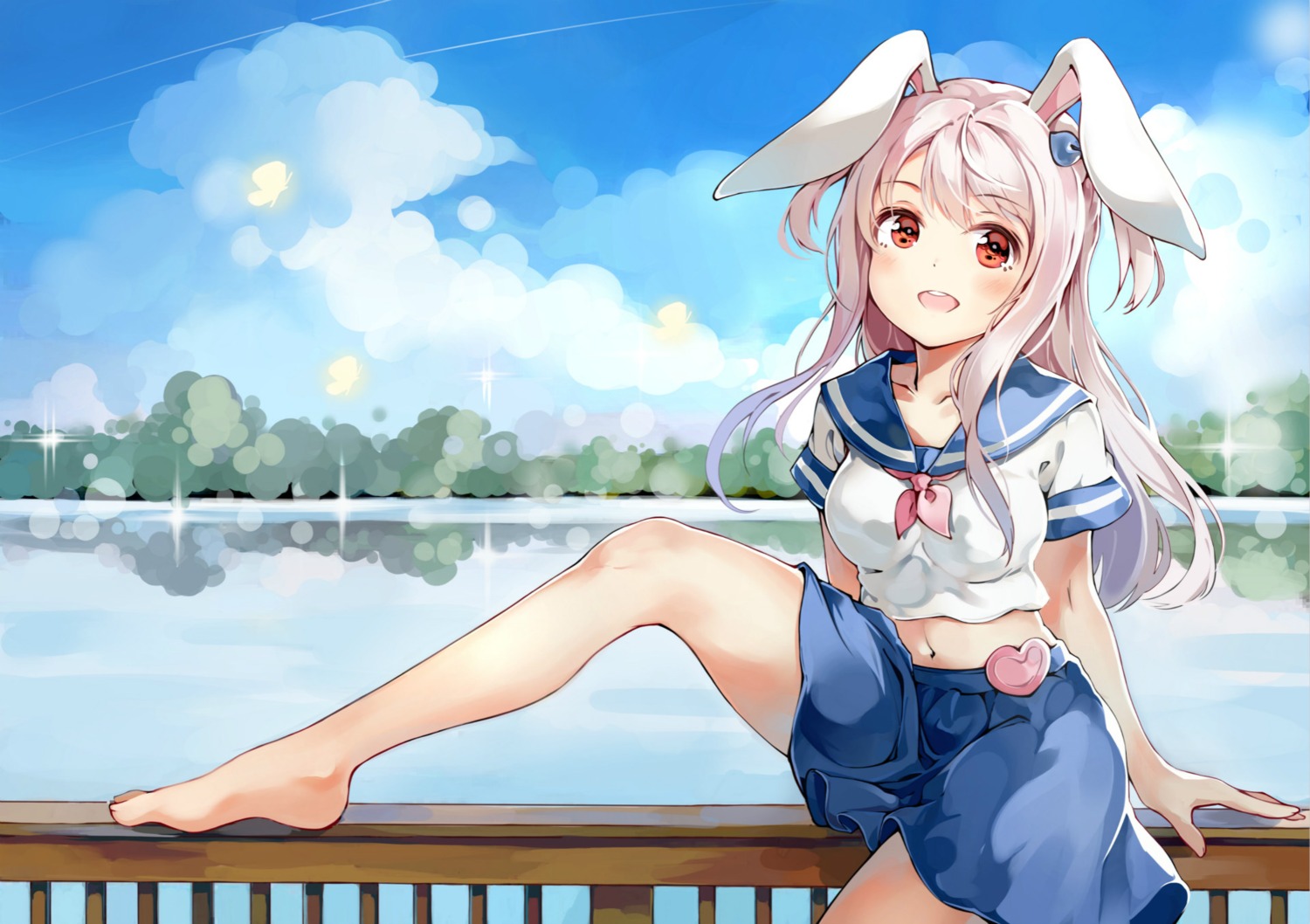 animal_ears bunny_ears changchun_(zhanjianshaonv) seifuku situmey zhanjianshaonv