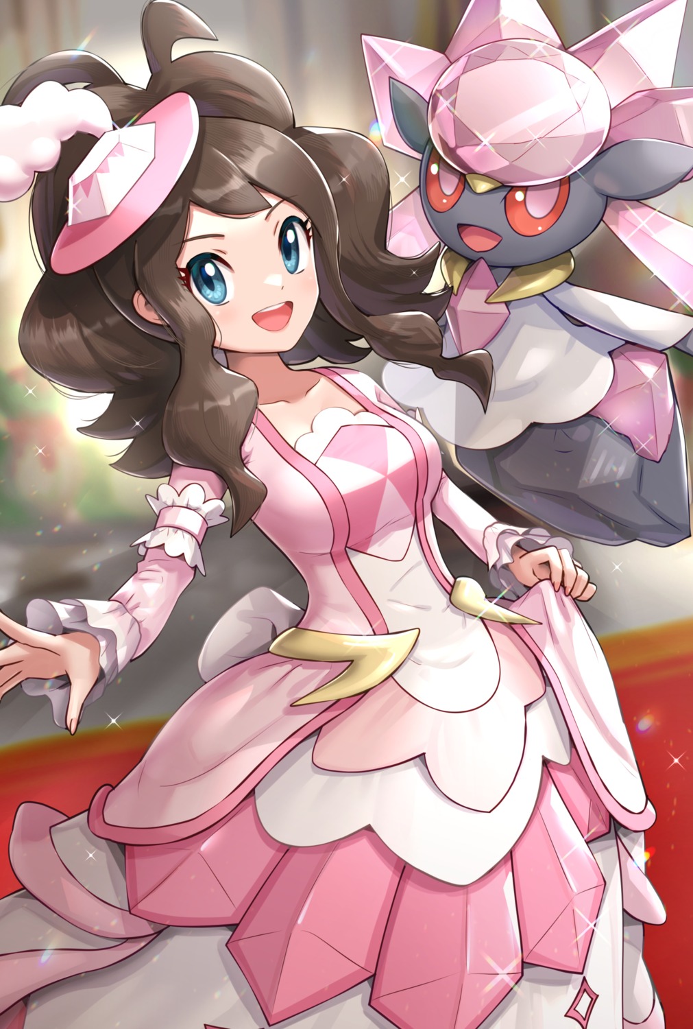 diancie dress gonzarez pokemon pokemon_bw touko_(pokemon)