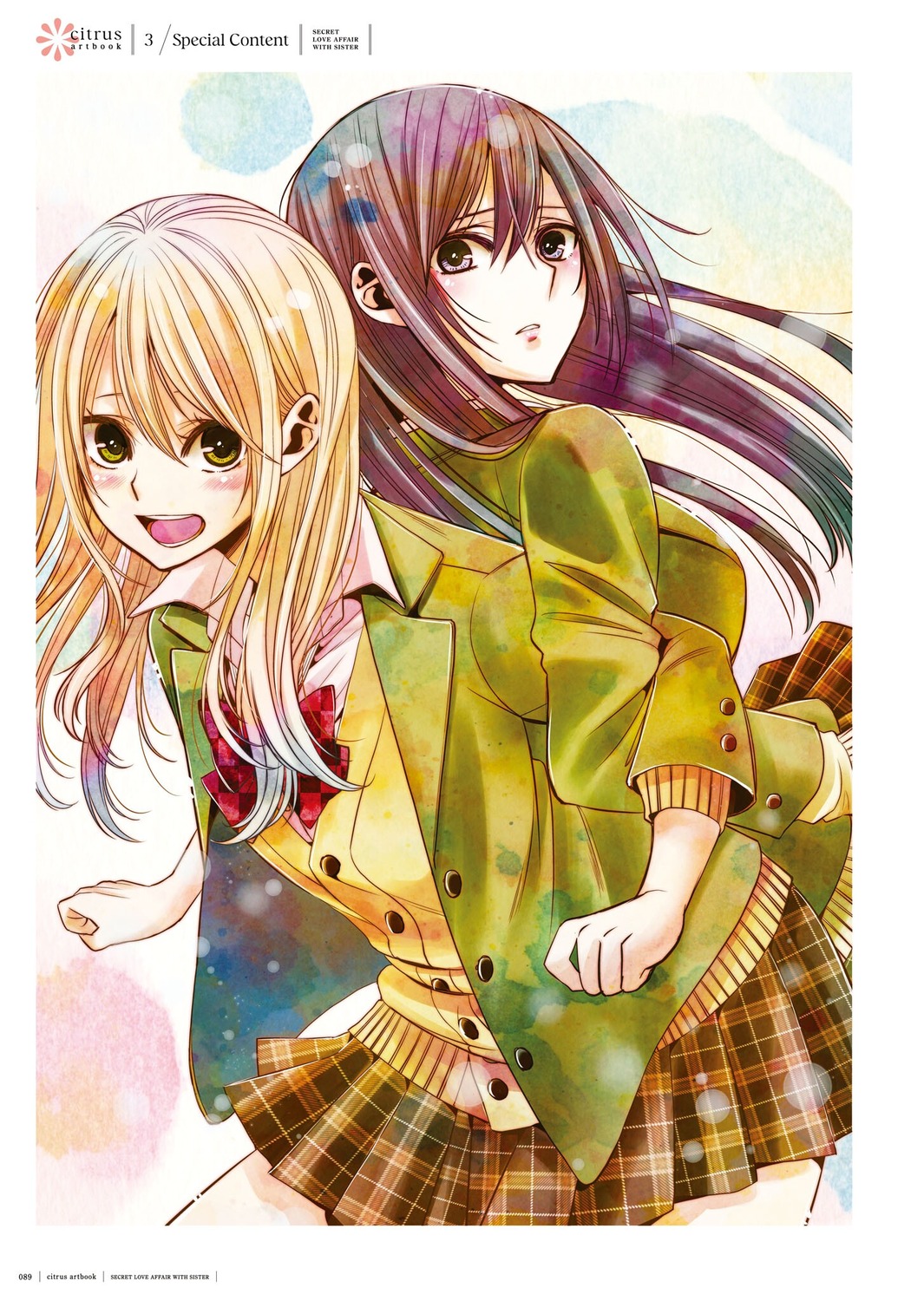 aihara_mei aihara_yuzu_(citrus) citrus_(manga) saburouta seifuku sweater