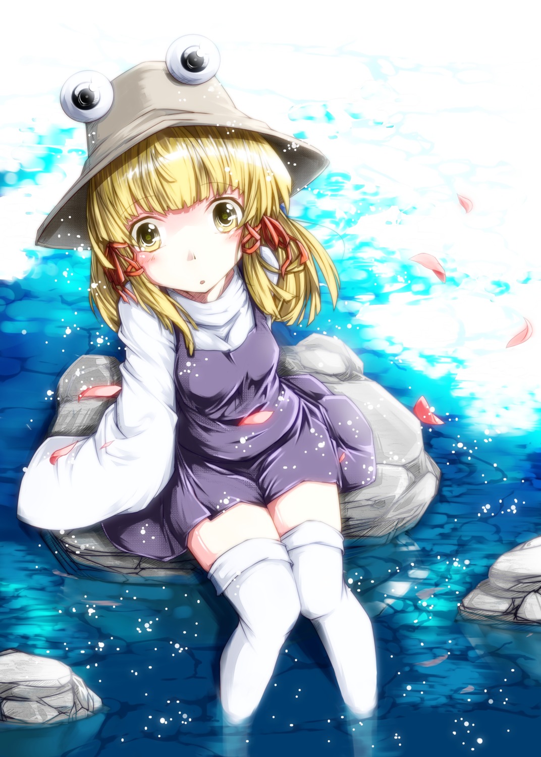 moriya_suwako thighhighs toor_0111 touhou