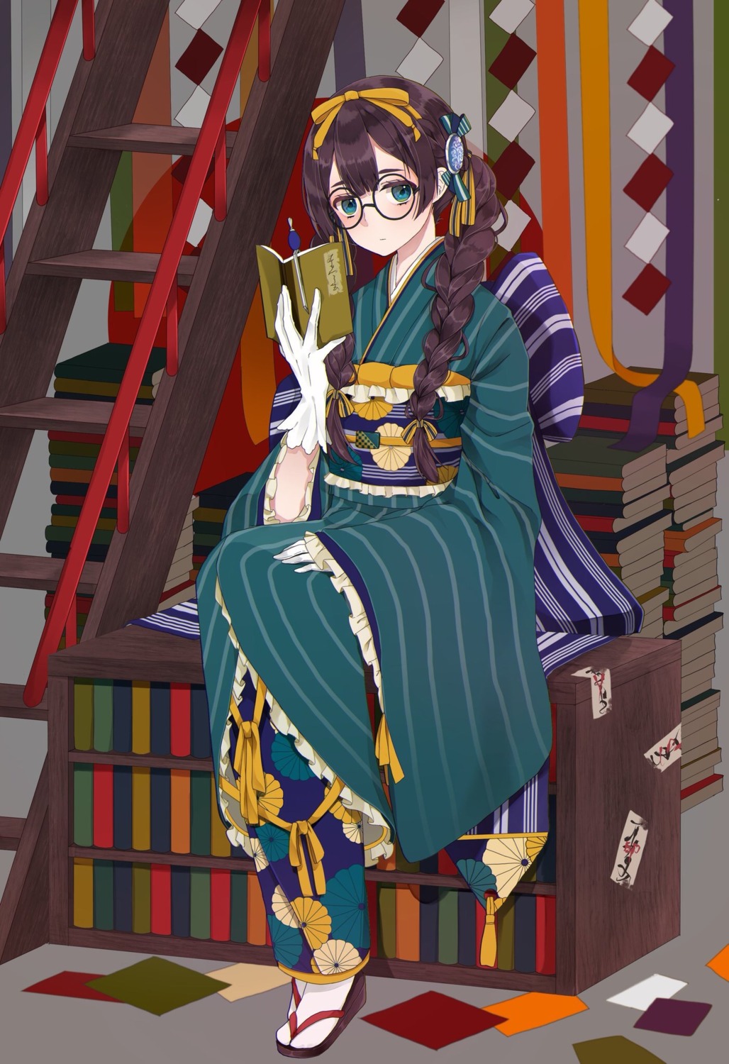 kimono megane usamochi.