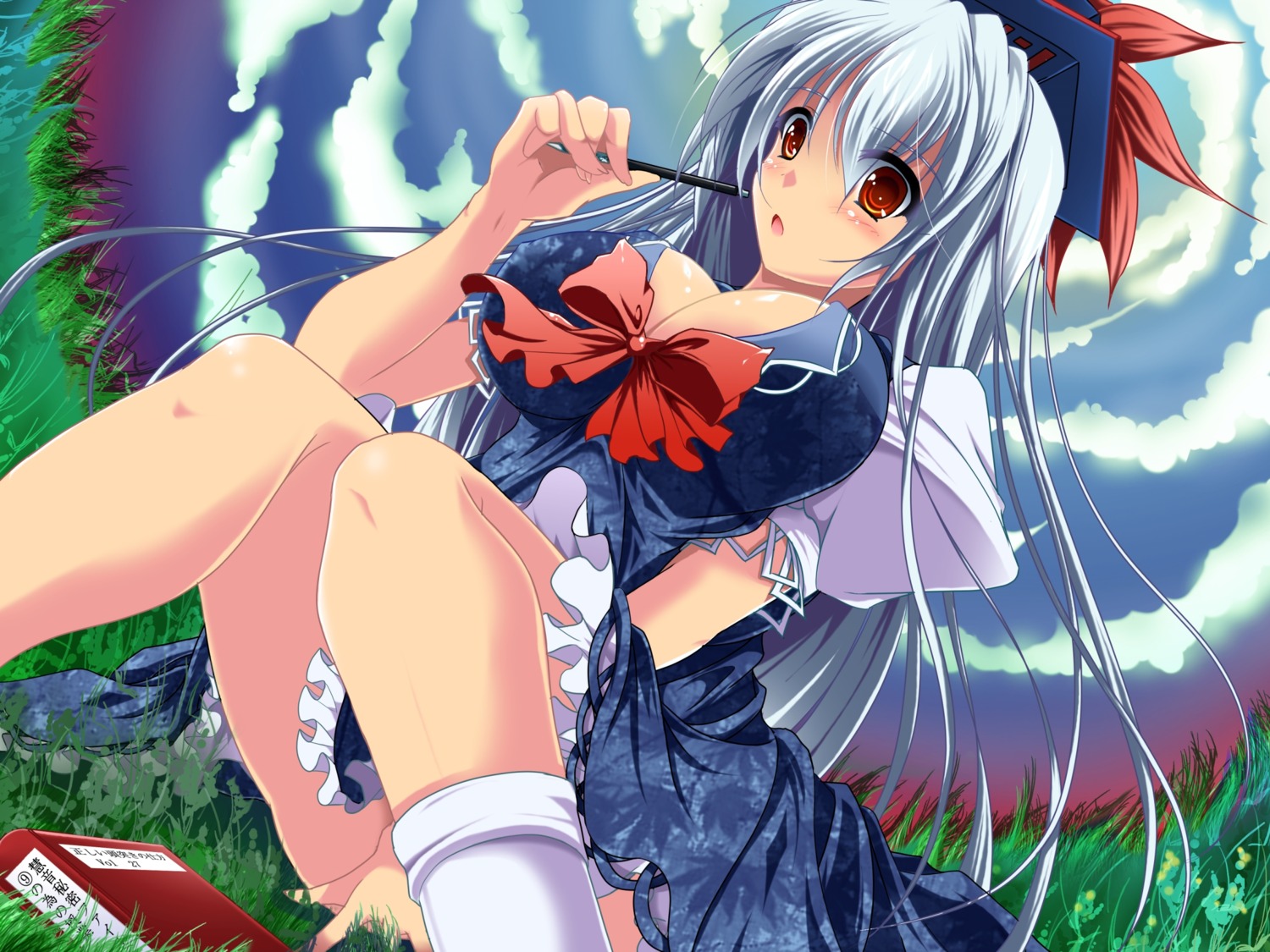 cleavage kamishirasawa_keine reiha touhou