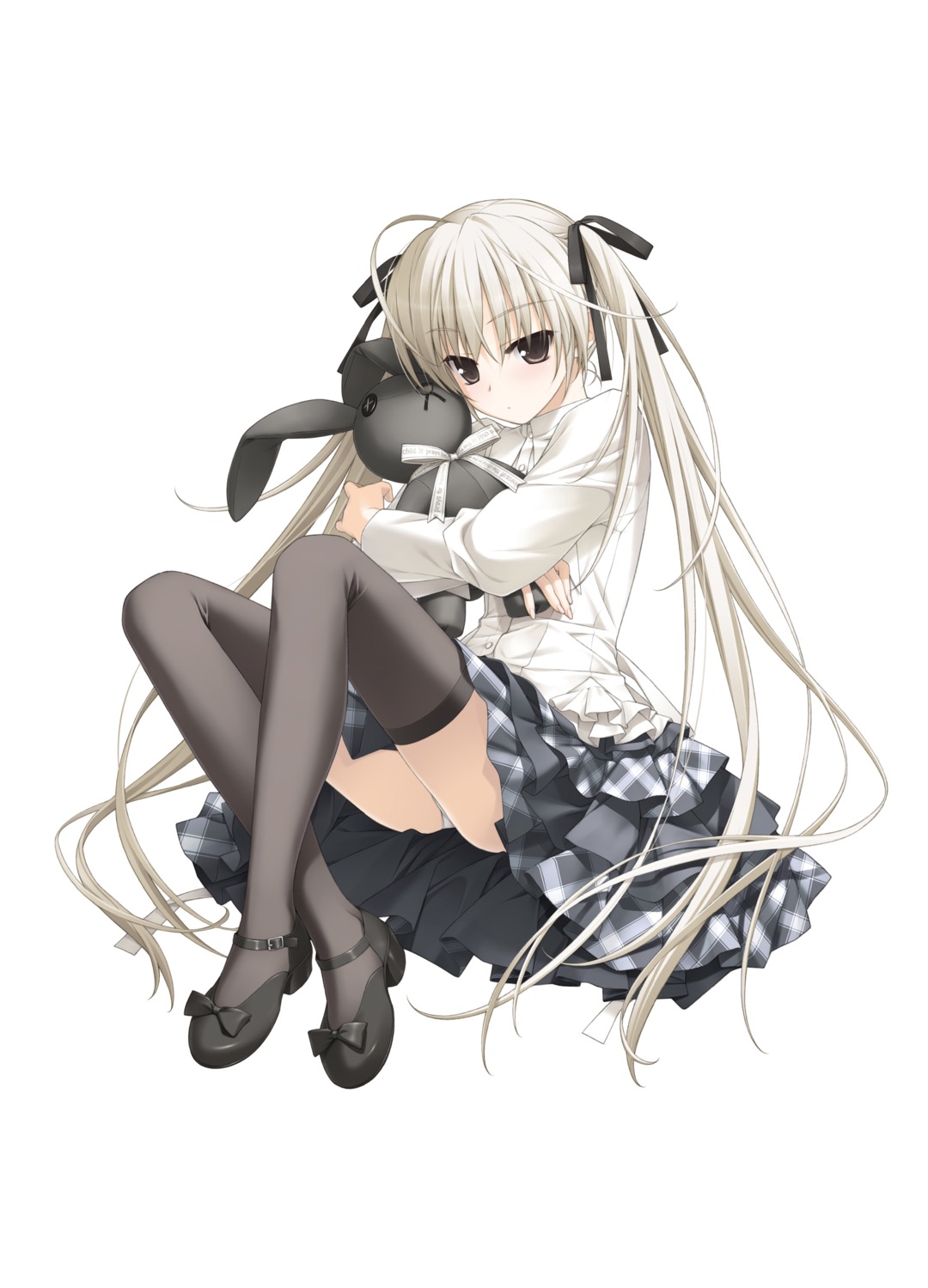 haruka_na_sora hashimoto_takashi kasugano_sora pantsu sphere thighhighs yosuga_no_sora