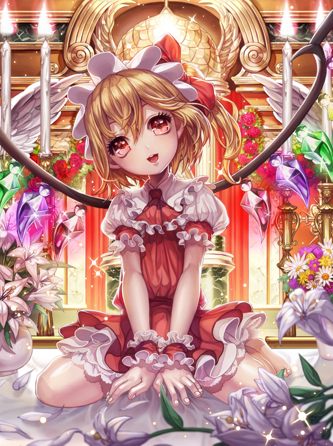 box_(hotpppink) dress flandre_scarlet touhou wings