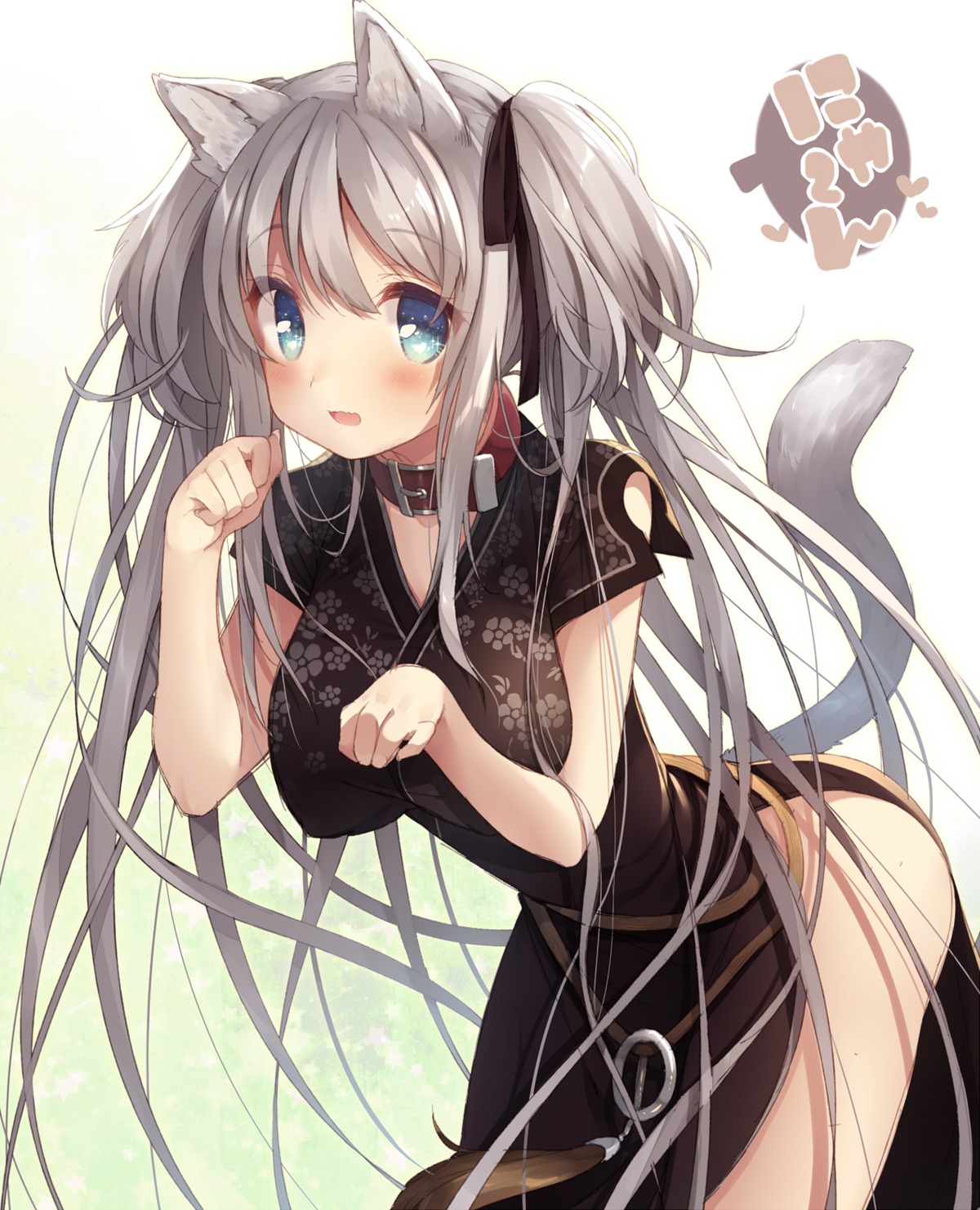 animal_ears chinadress mabinogi nao nekomimi tail usamata