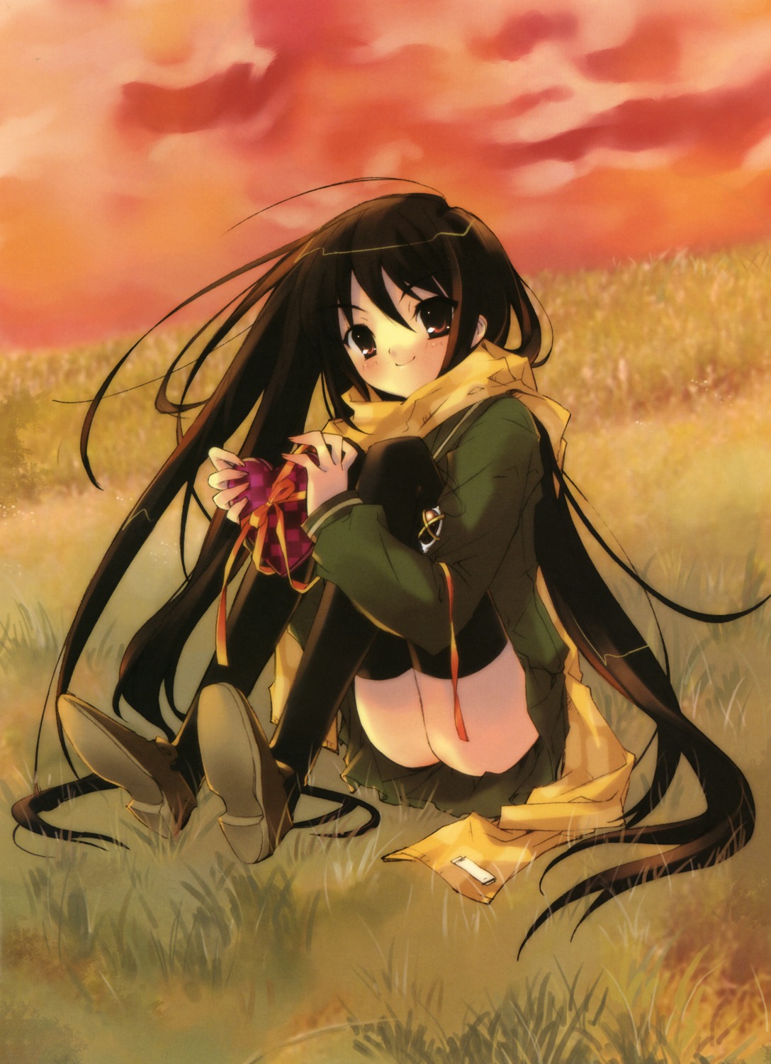 ito_noizi seifuku shakugan_no_shana shana thighhighs