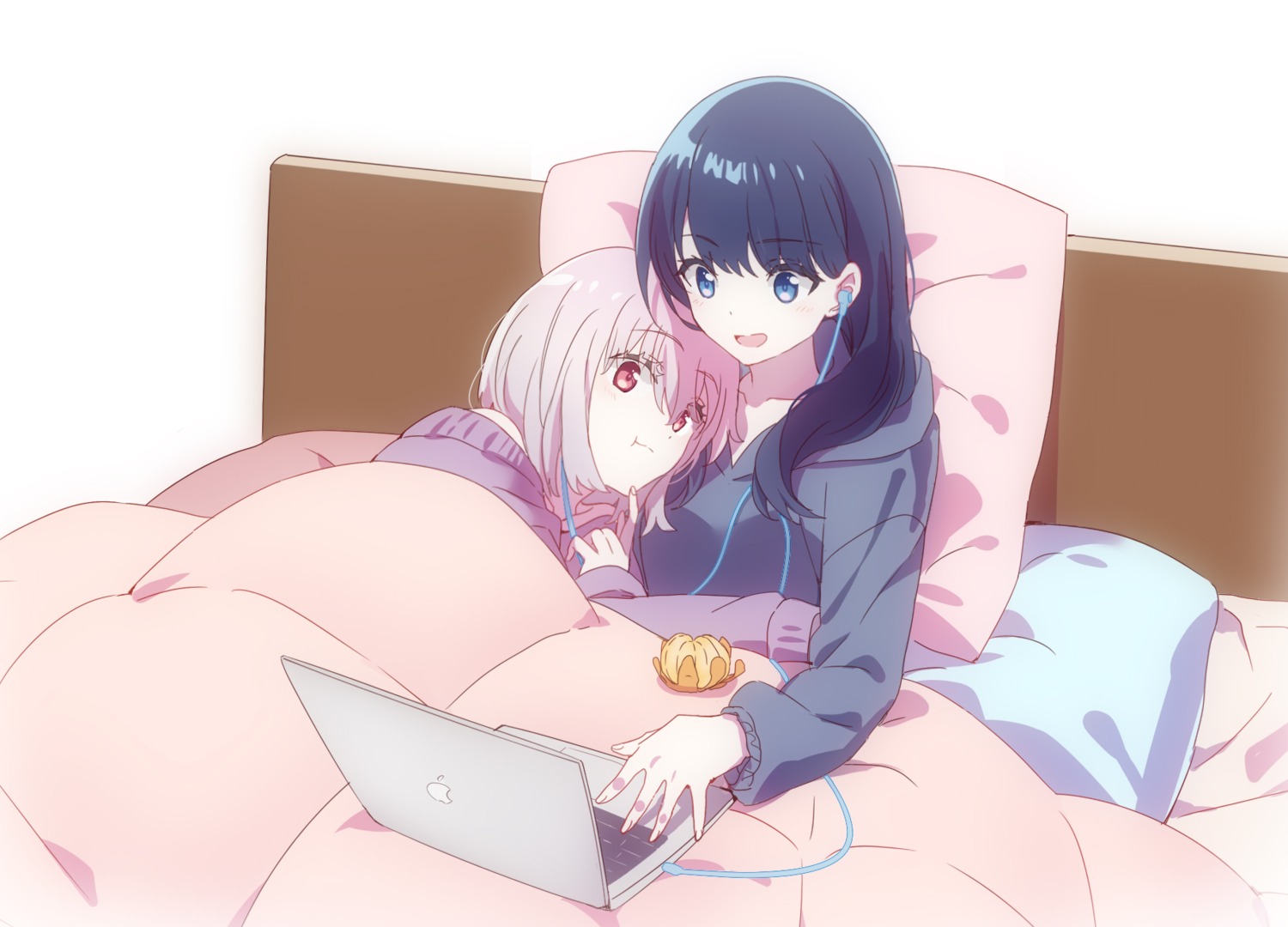 sheets shinjou_akane ssss.gridman takarada_rikka usamin yuri