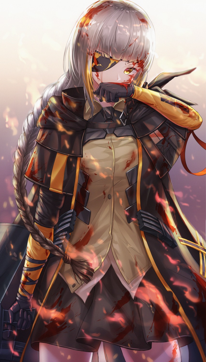 blood cow-ring eyepatch girls_frontline m16a1_(girls_frontline)