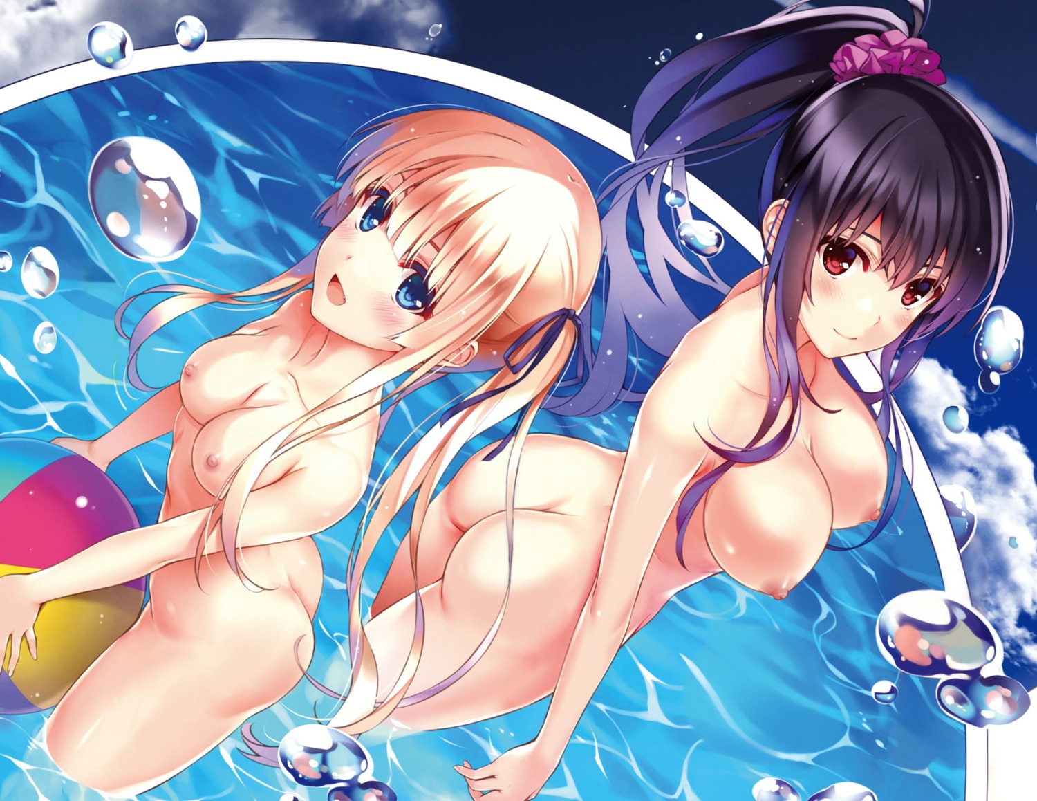 ass kasumigaoka_utaha misaki_kurehito naked nipples photoshop saenai_heroine_no_sodatekata sawamura_spencer_eriri wet