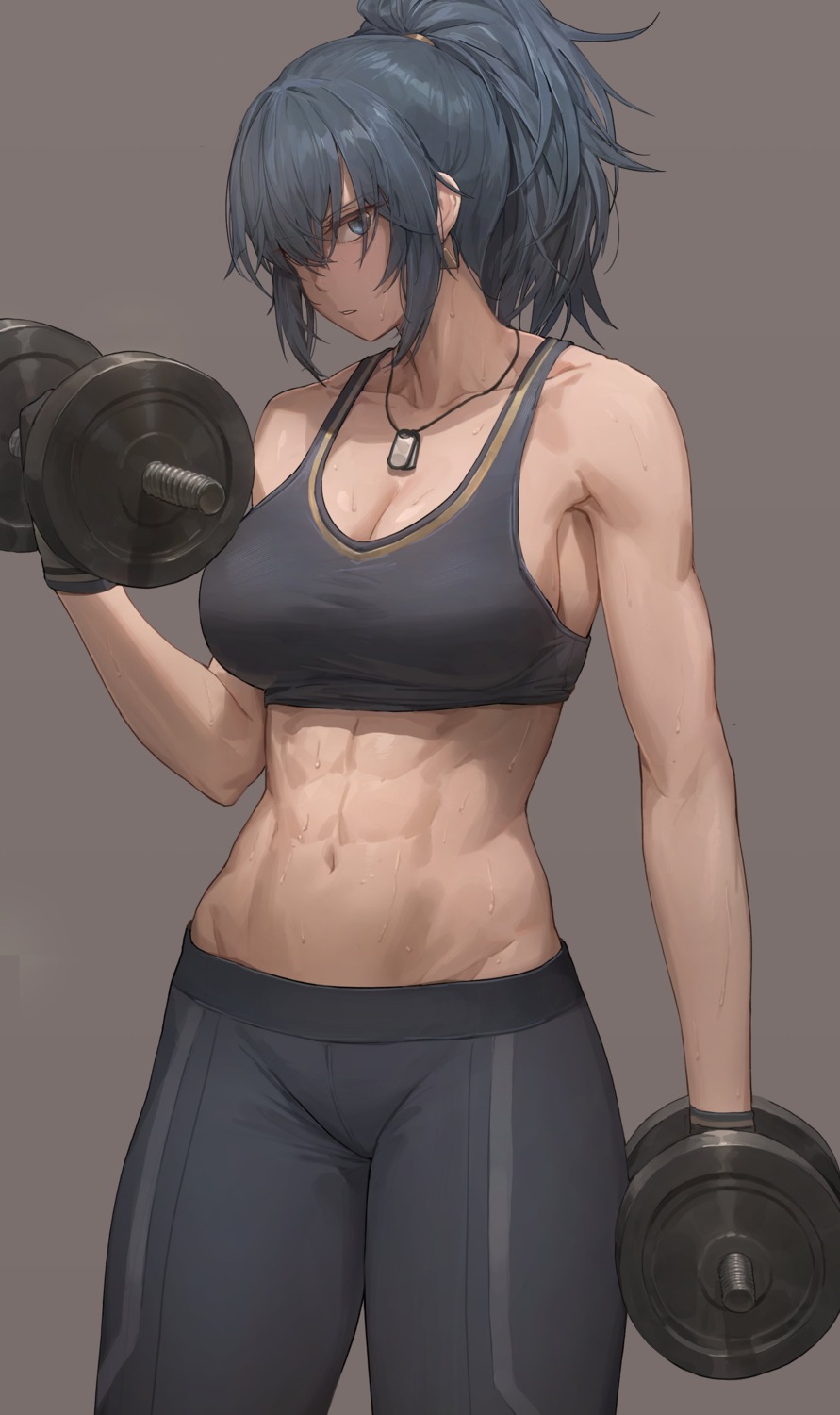 bra cleavage free_style_(yohan1754) gym_uniform king_of_fighters leona_heidern