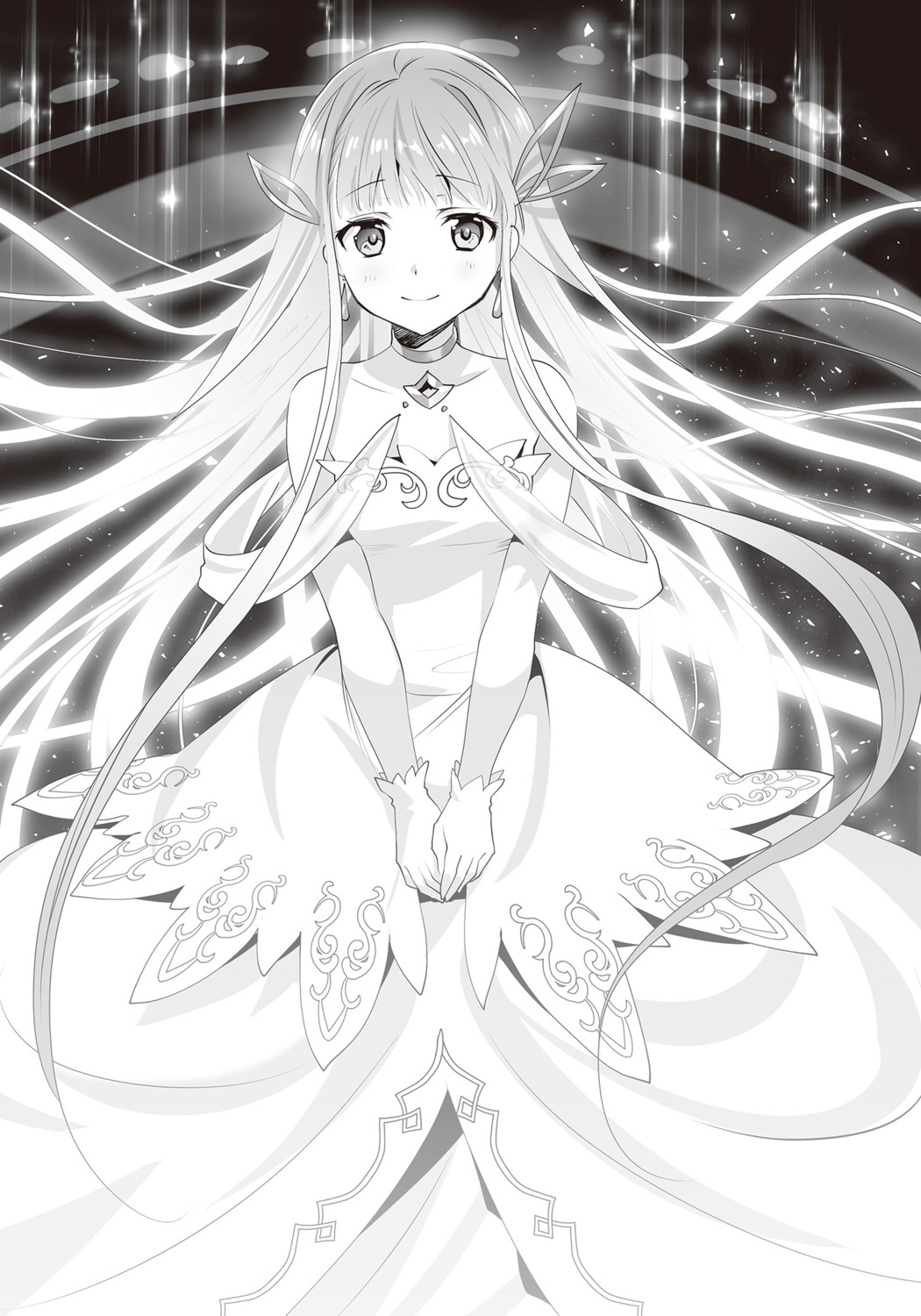 arshalia_rei_arcadia dress monochrome murakami_yuichi saijaku_muhai_no_bahamut