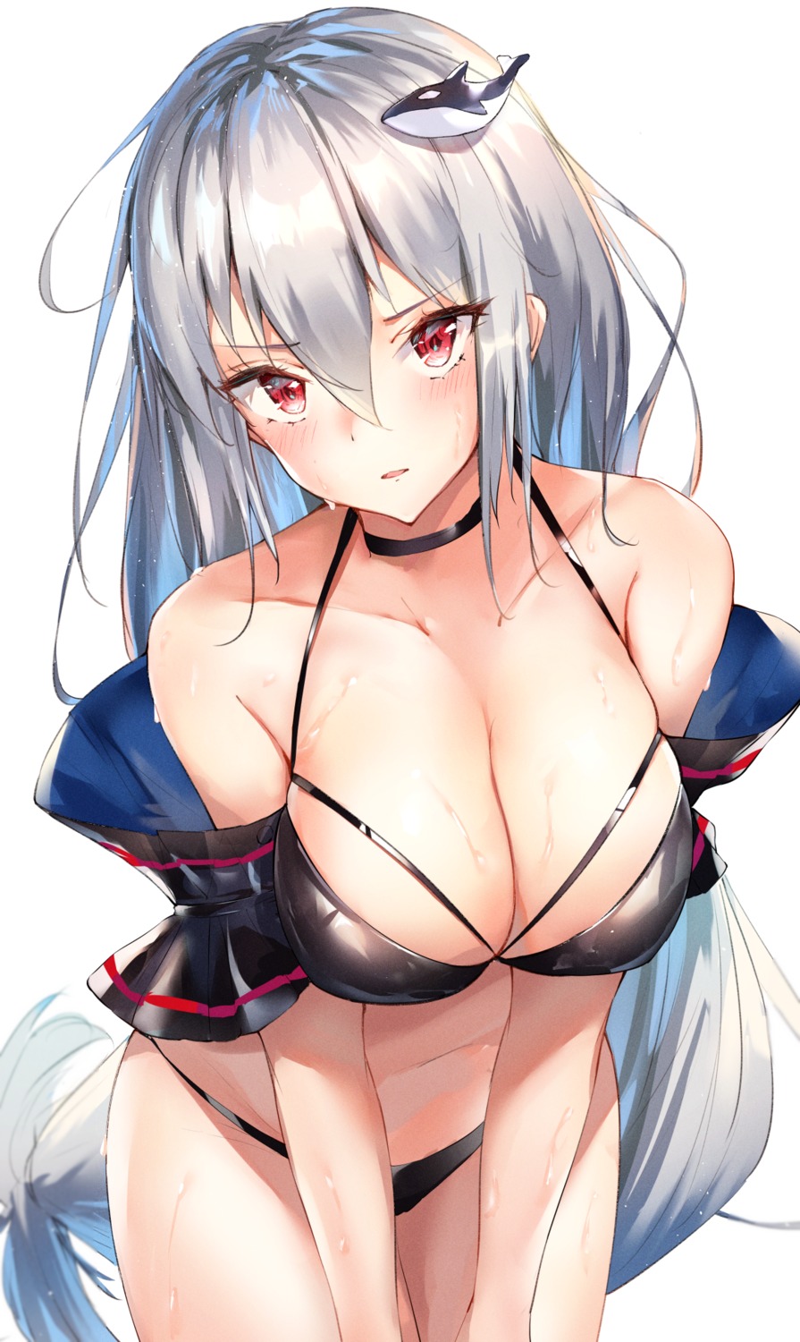 arknights bikini ruwoka skadi_(arknights) swimsuits wet