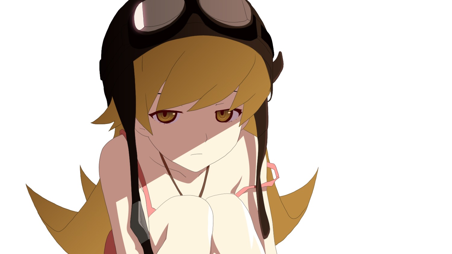 bakemonogatari oshino_shinobu vector_trace wallpaper