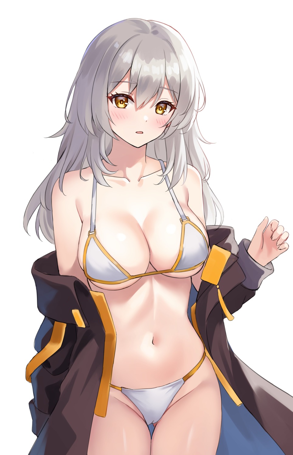 bikini cameltoe honkai:_star_rail open_shirt sebu_illust stelle swimsuits