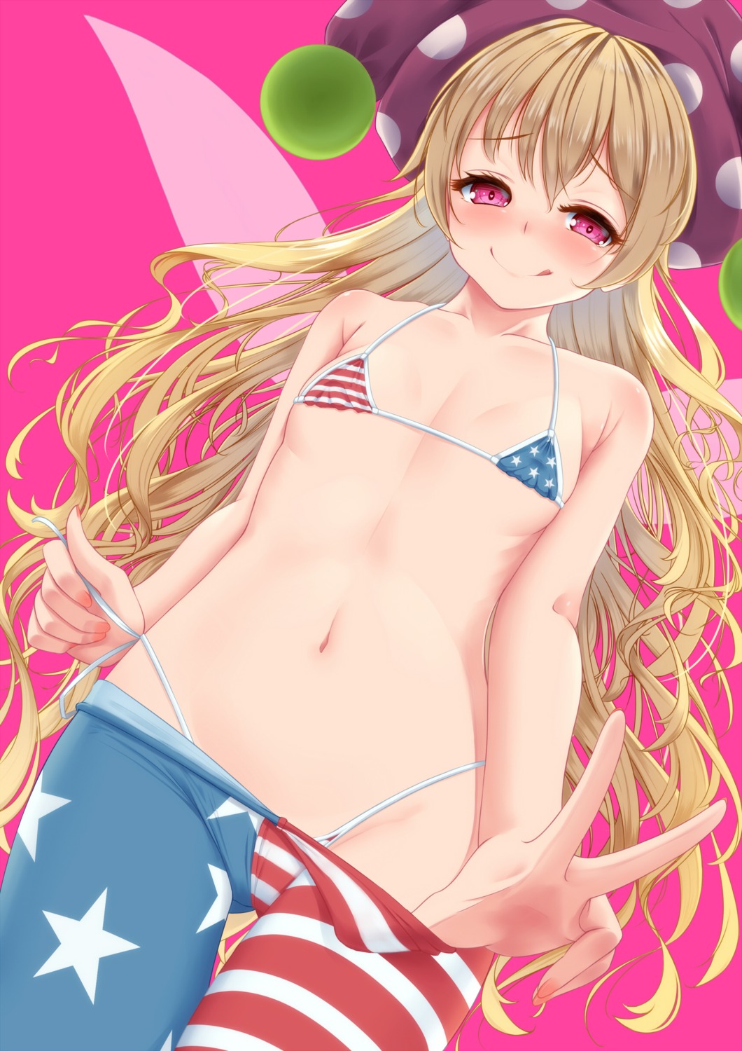 bikini cameltoe clownpiece indica loli pantyhose swimsuits touhou undressing wings